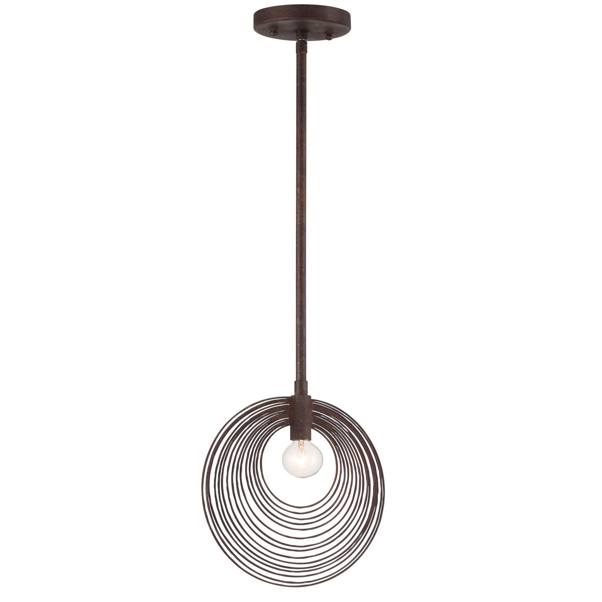 Crystorama DOR-B7700-FB Doral 1 Light Forged Bronze Pendant