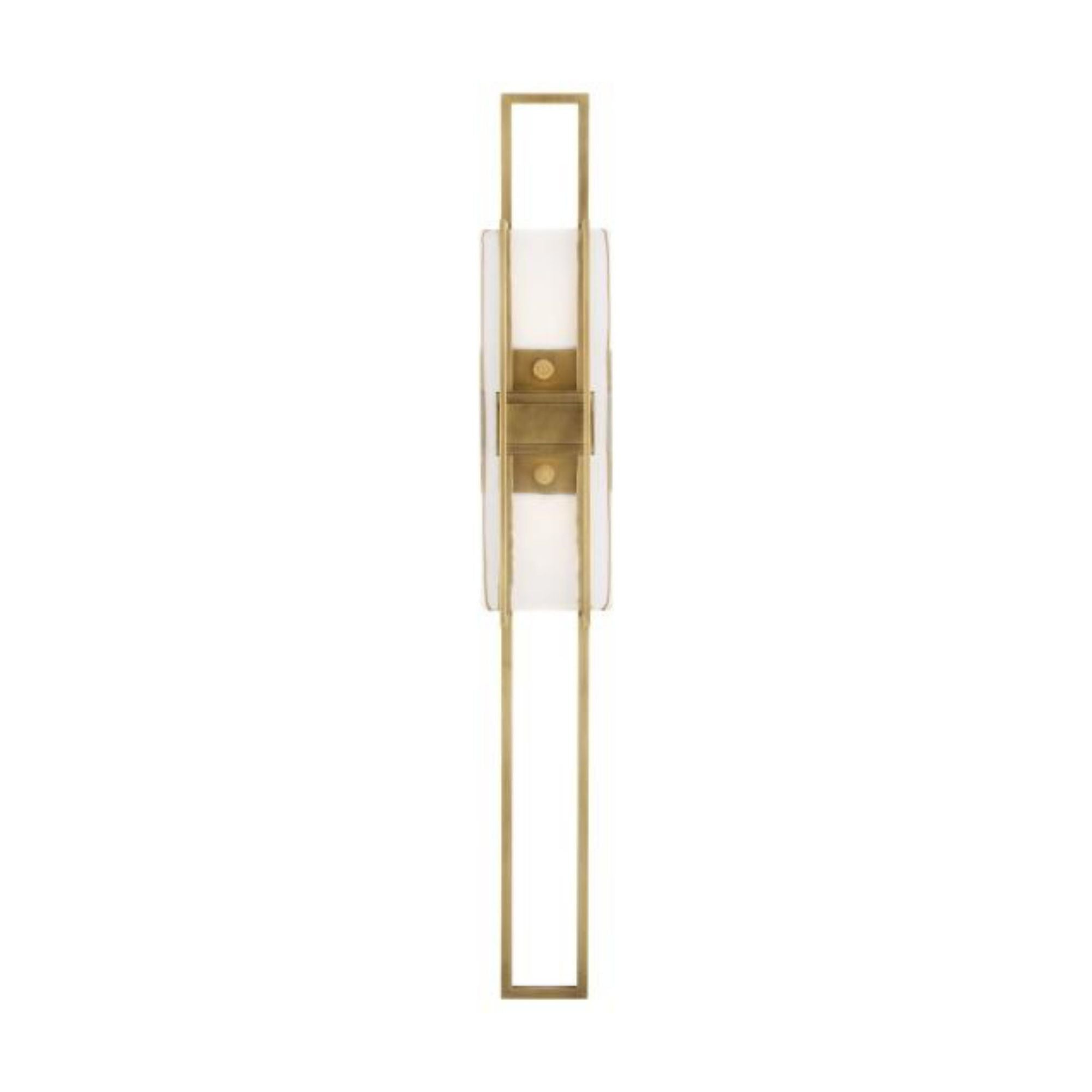 Duelle Large Wall Sconce Wall Collection 1-Light LED 2700K Natural Brass by Mick De Giulio