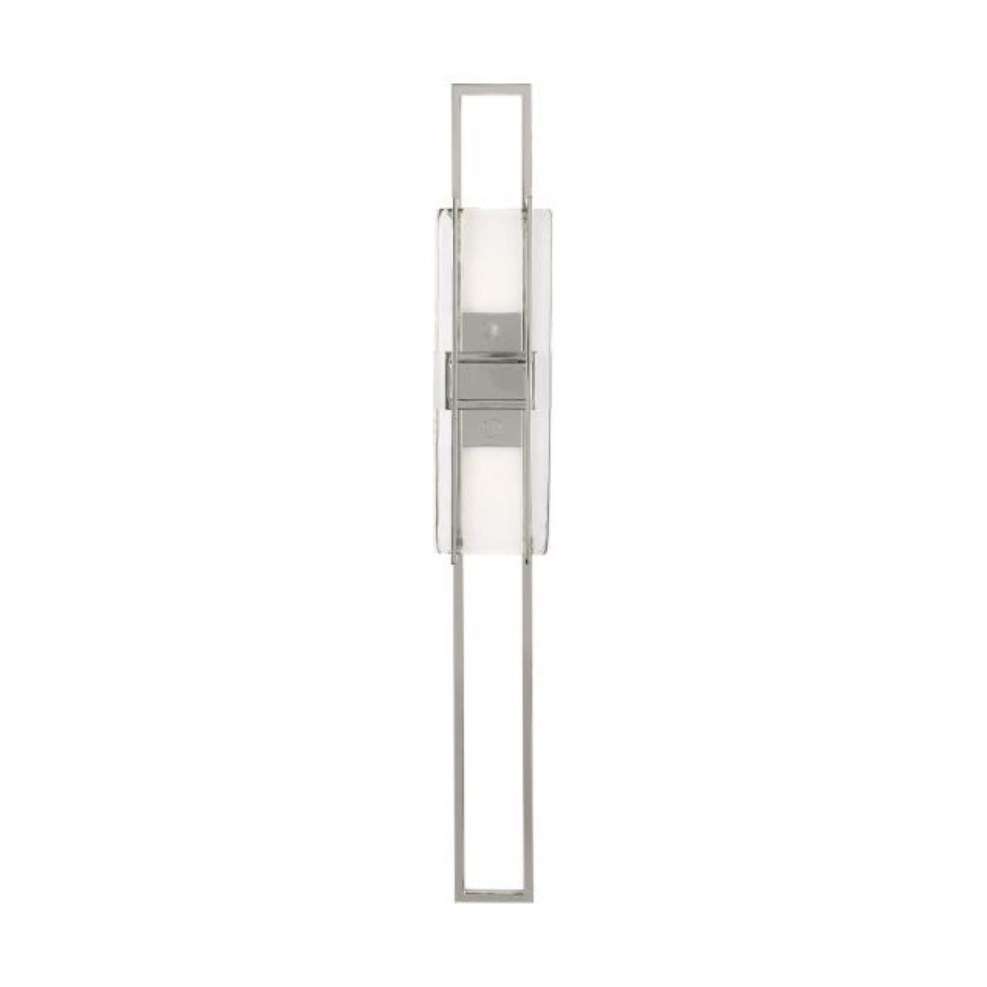 Duelle Large Wall Sconce Wall Collection 1-Light LED 2700K Polished Nickel by Mick De Giulio