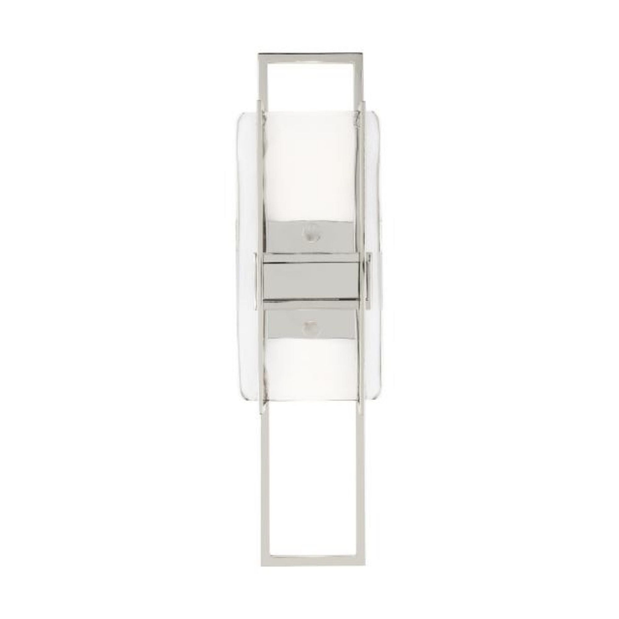 Duelle Medium Wall Sconce Wall Collection 1-Light LED 2700K Polished Nickel by Mick De Giulio