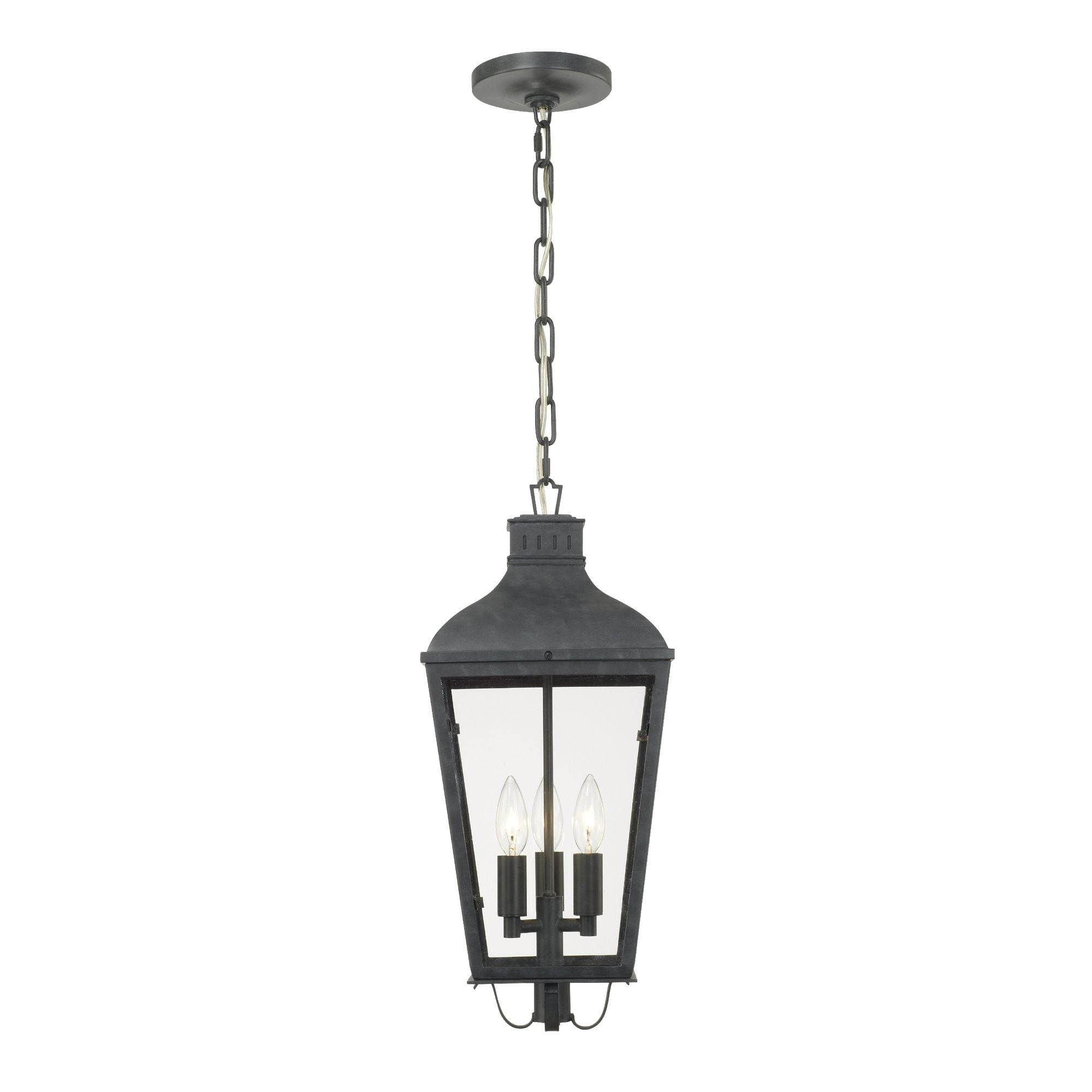 Dumont 9.25'' Graphite Outdoor Pendant Black 9.25"W x 21.5"H x 9.25"D