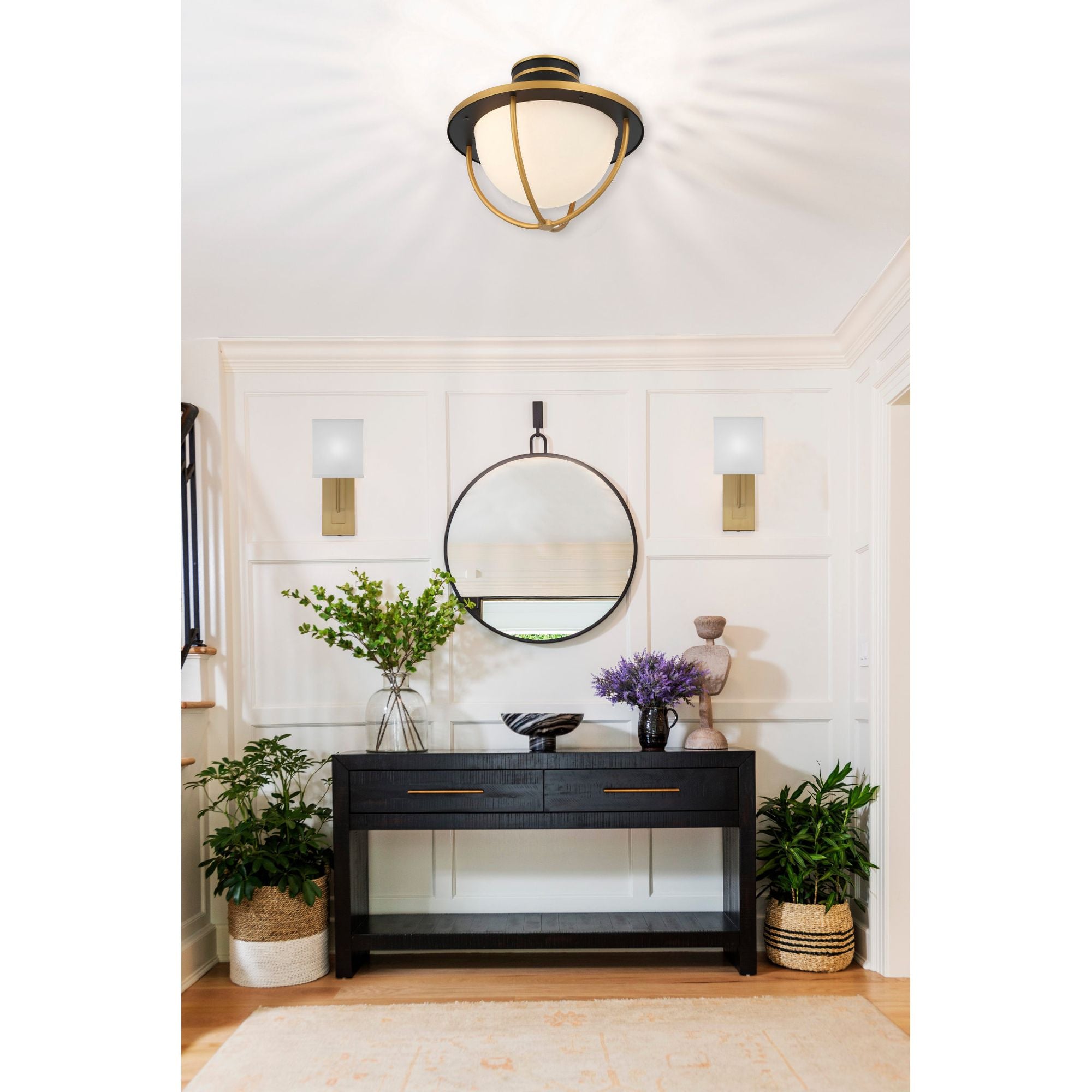 Durham 12.75'' Vibrant Gold Sconce Gold 12.75"W x 12.25"H x 3.75"D