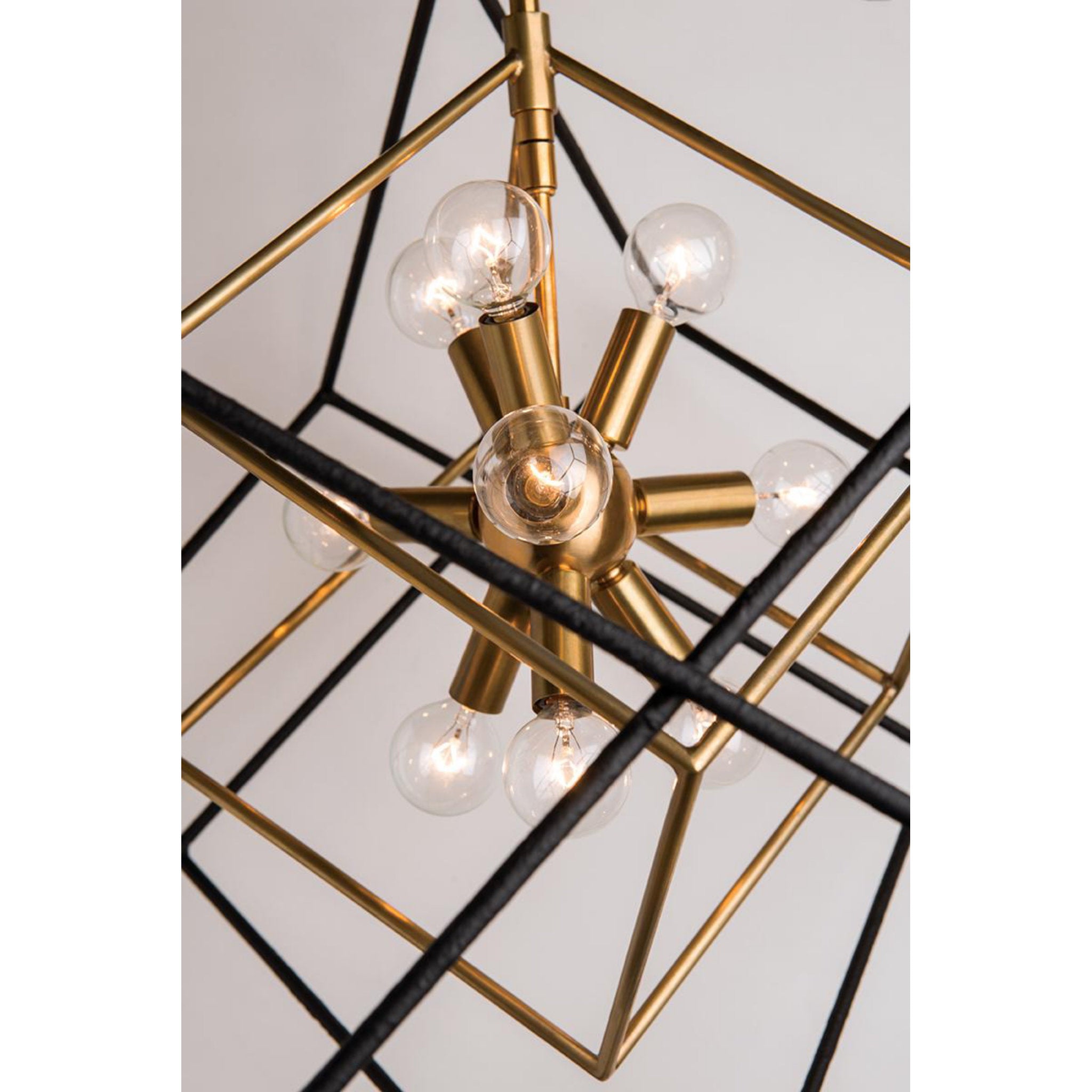 Roundout 9-Light Chandelier in Aged Brass 26L x 26W x 30.5H