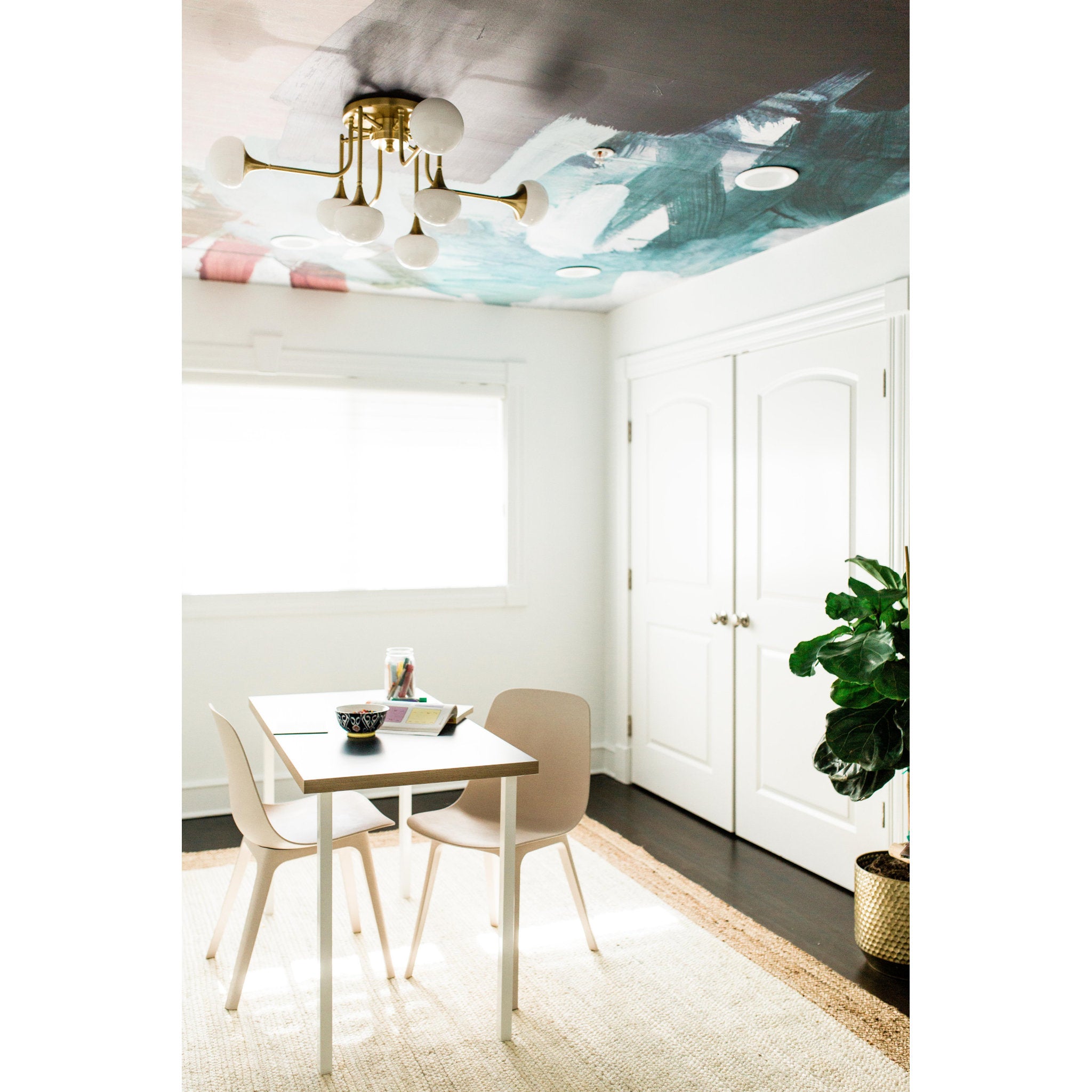 Fleming 8-Light Semi Flush in Aged Brass 36.5L x 36.5W x 14.5H