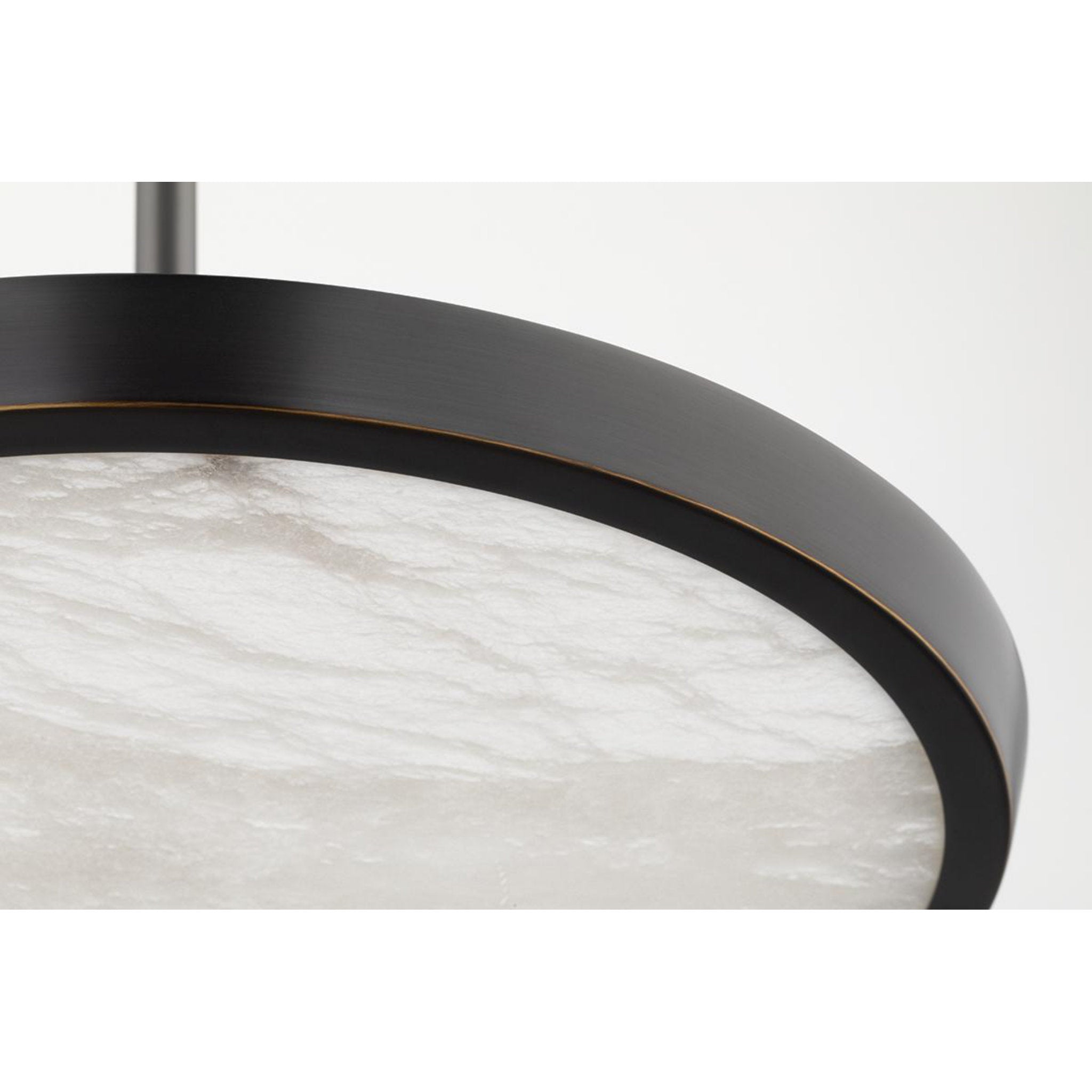 Draper 0-Light Flush Mount in Aged Brass 15.5L x 15.5W x 2.75H