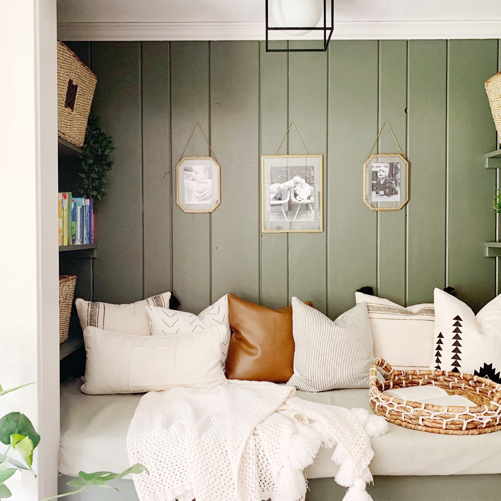 Aira 1-Light Flush Mount in Aged Brass/Black 9.5L x 9.5W x 9.5H