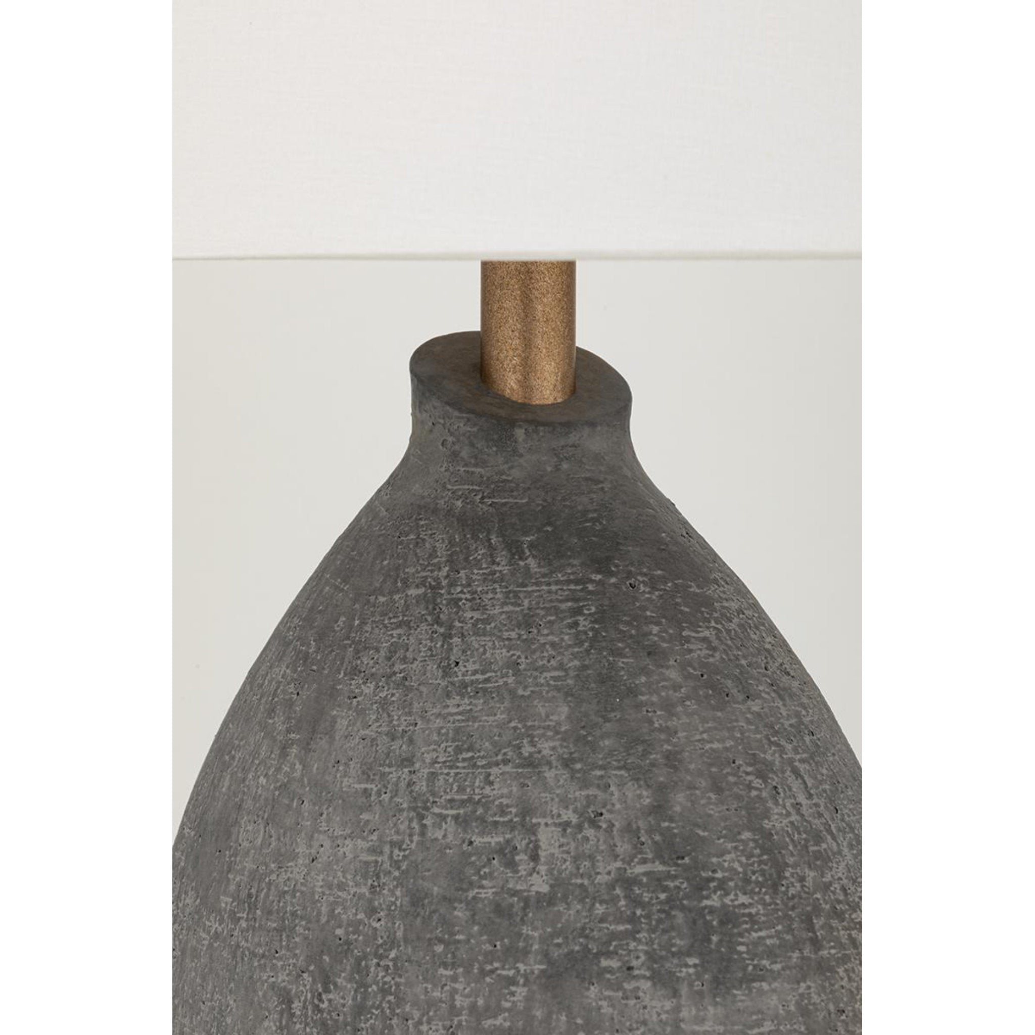 Denali 1-Light Table Lamp in Dusk Black 19L x 19W x 28.5H