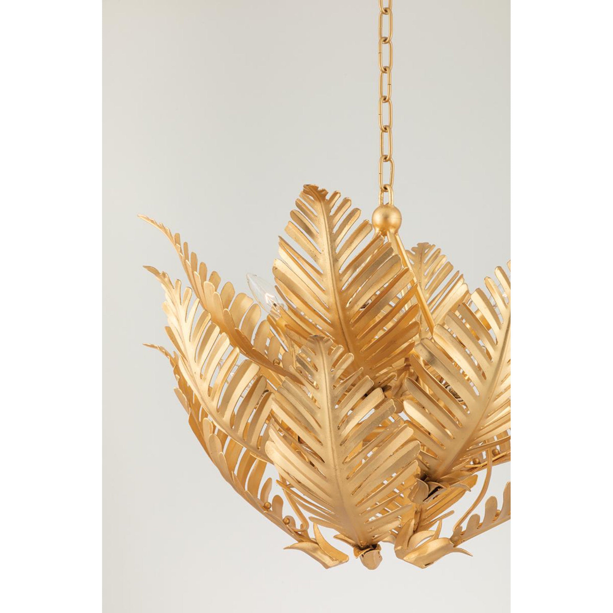 Tropicale 2-Light Wall Sconce in Gold Leaf 11.5L x 11.5W x 26.5H