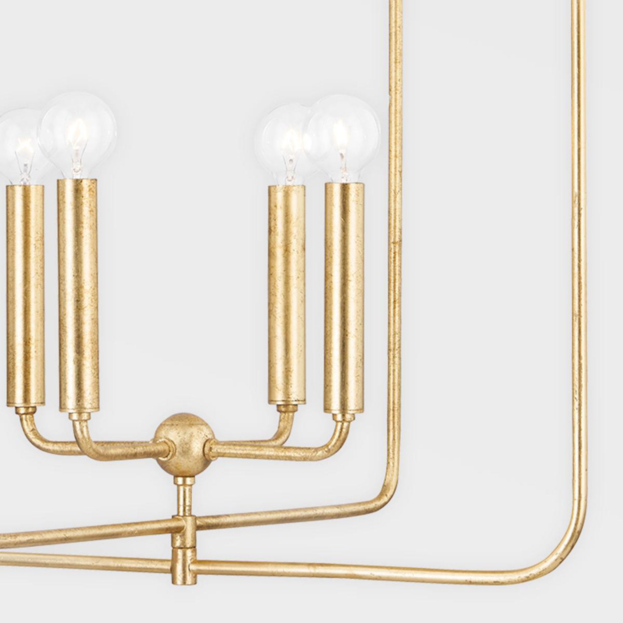Mallory 6-Light Linear in Gold Leaf 45.25L x 10W x 14.5H