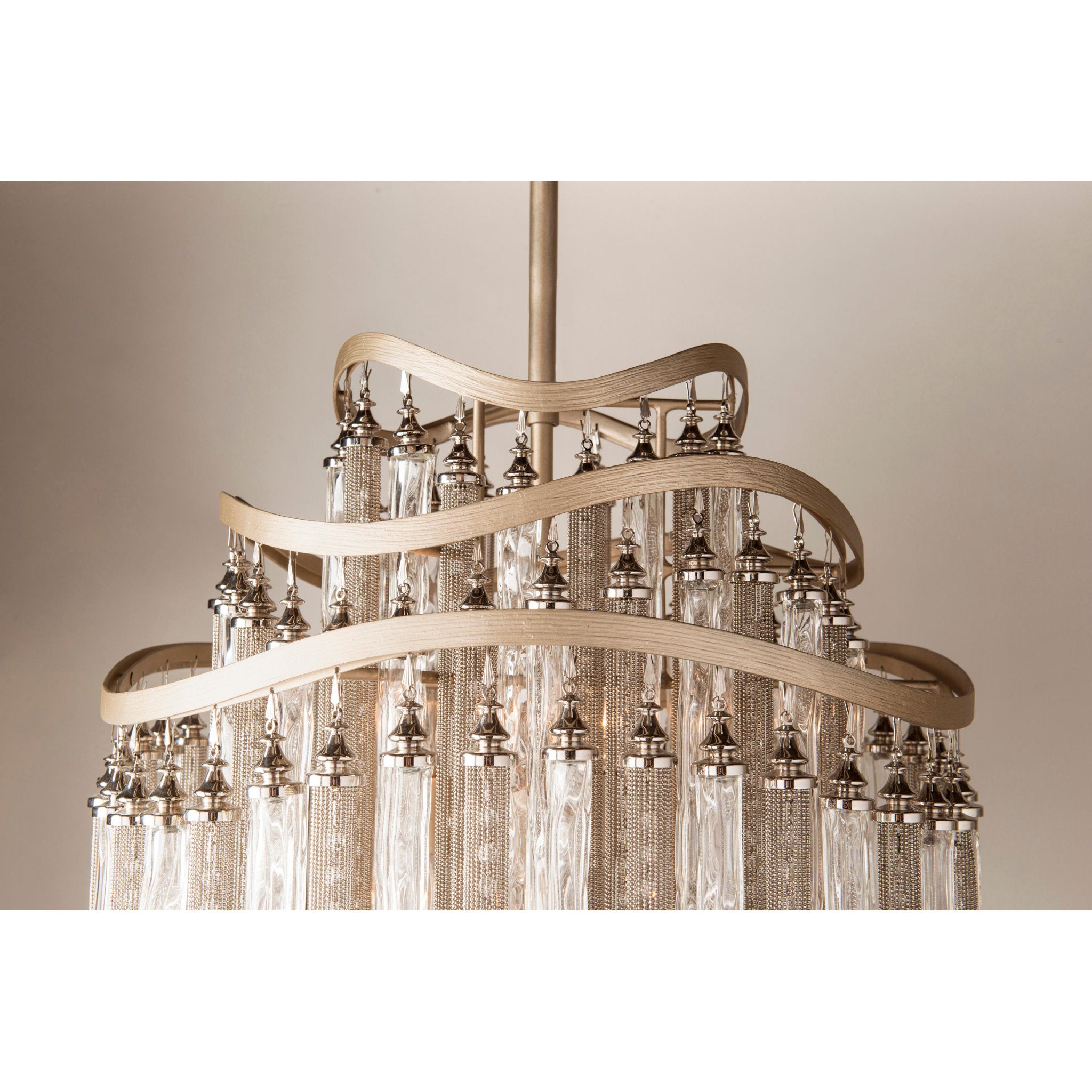 Chimera 3-Light Pendant in Warm Silver Leaf 12.75L x 12.75W x 18.25H
