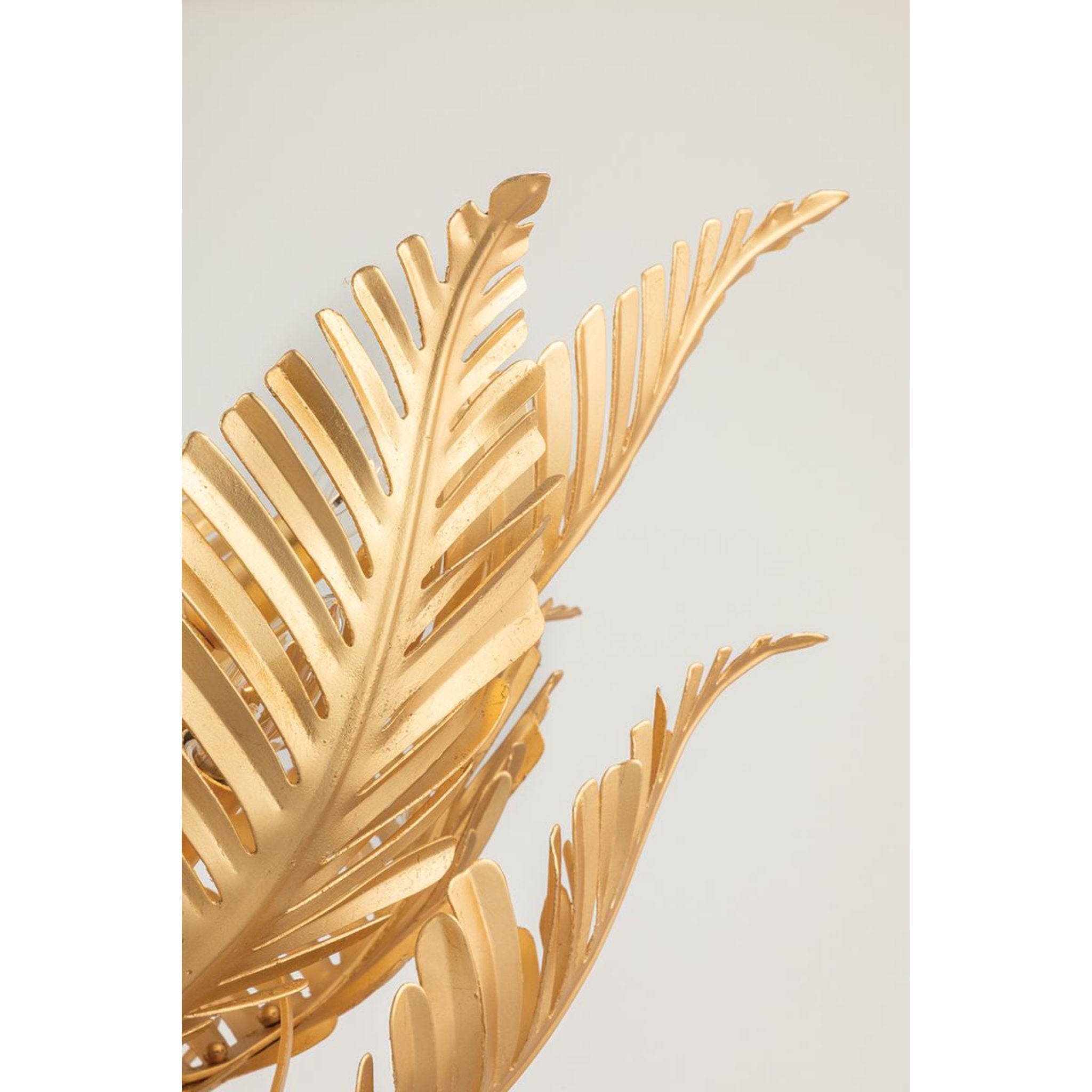 Tropicale 2-Light Wall Sconce in Gold Leaf 11.5L x 11.5W x 26.5H