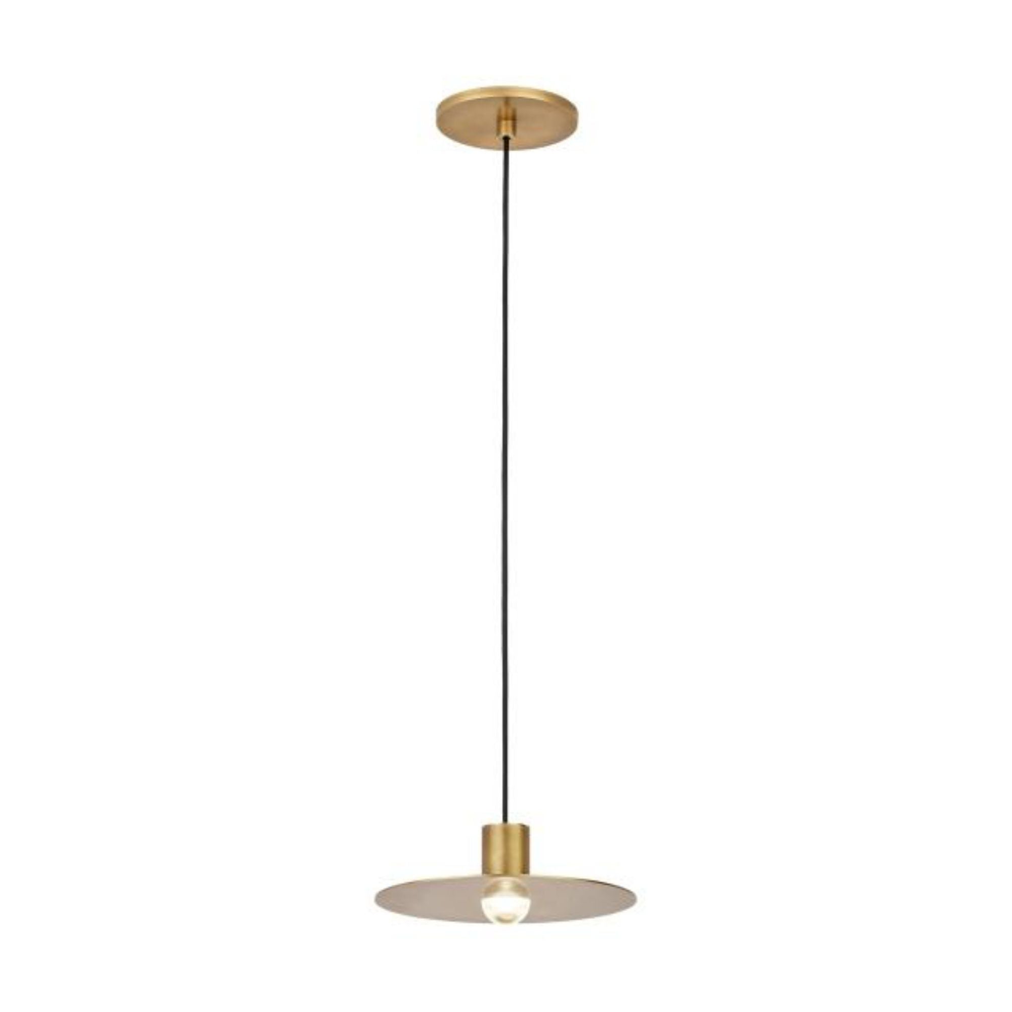 Eaves 1 Light Pendant ESSENCE 1-Light LED 3000K Natural Brass by Sean Lavin