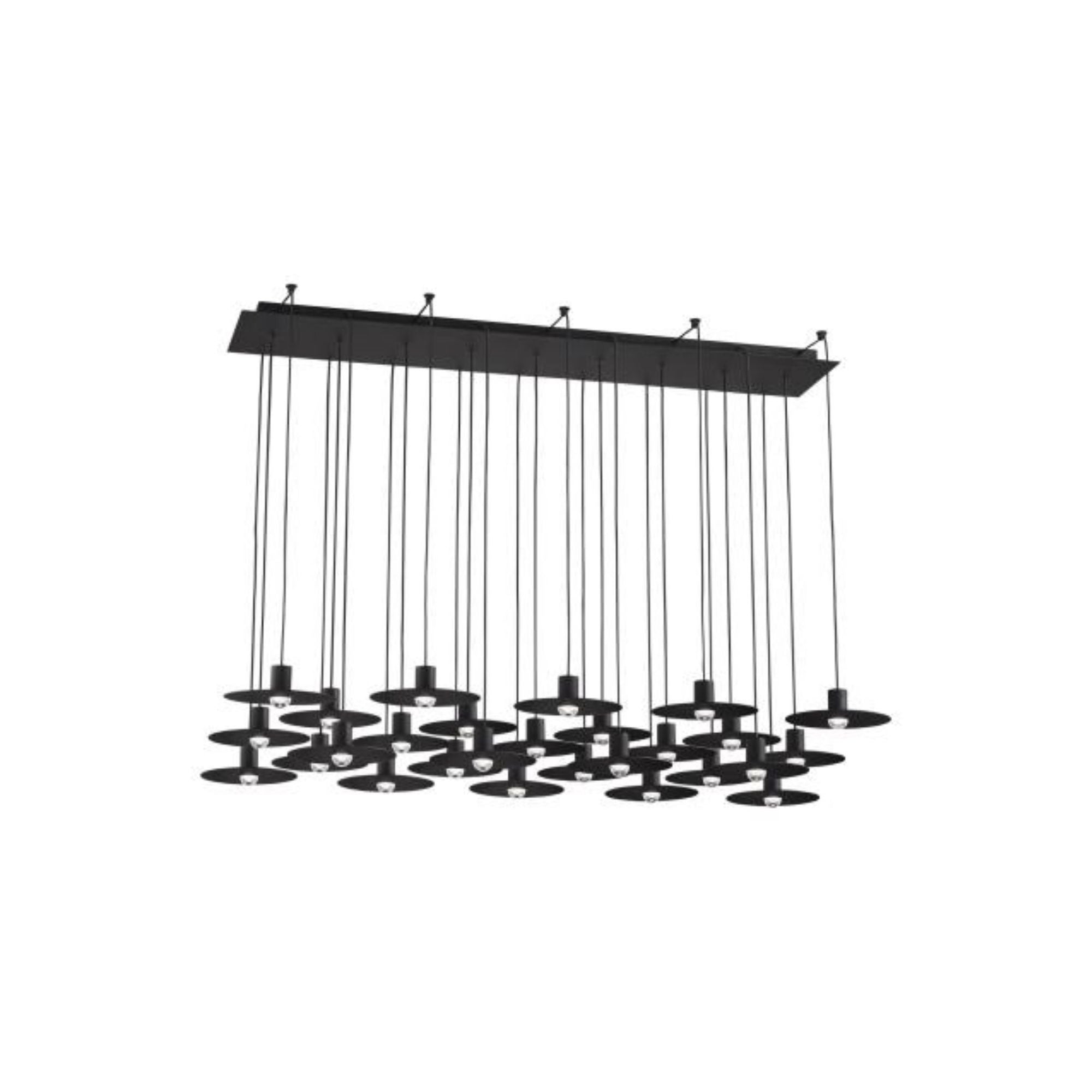 Eaves 27 Light Chandelier ESSENCE 27-Light LED 3000K Nightshade Black by Sean Lavin