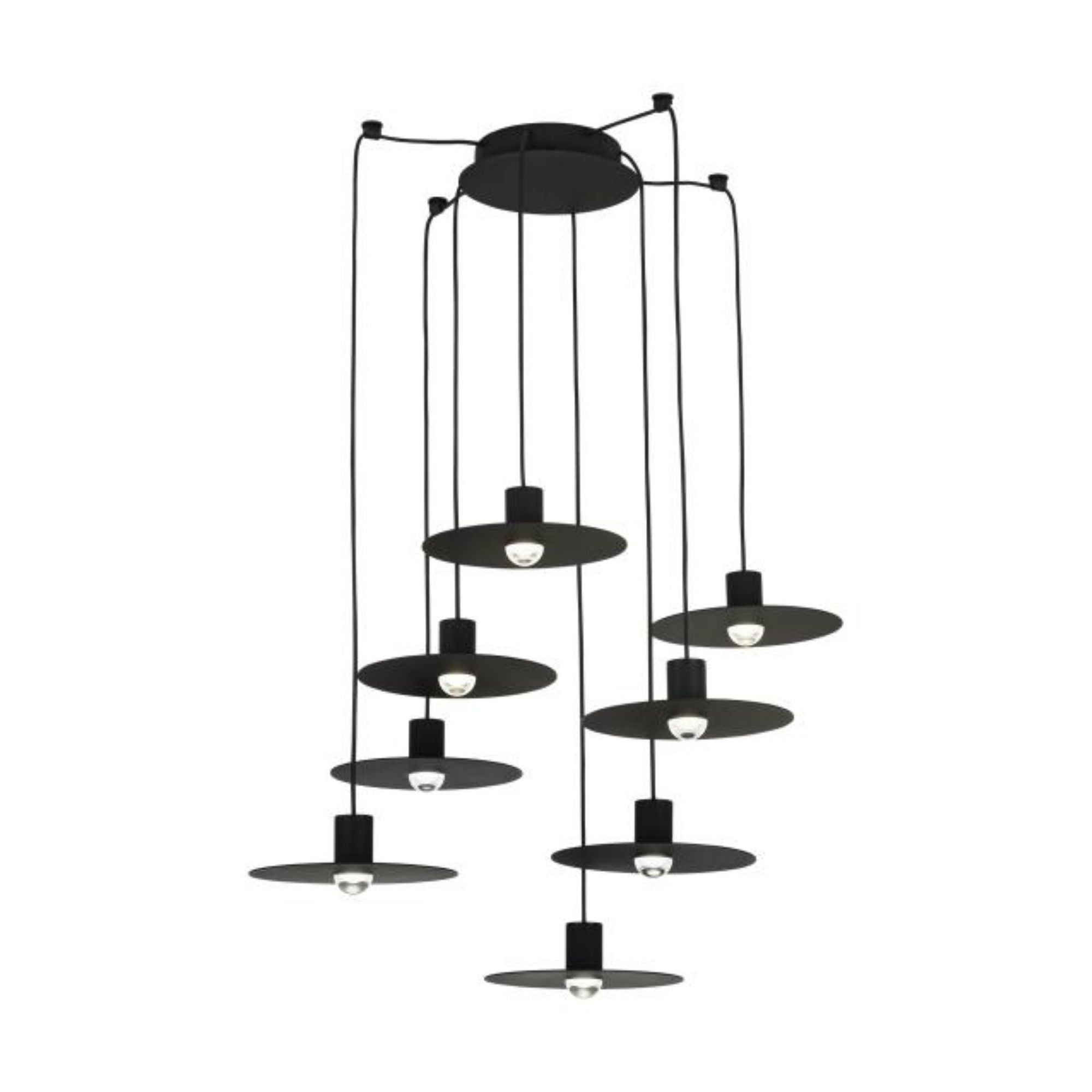 Eaves 8 Light Chandelier ESSENCE 8-Light LED 3000K Nightshade Black by Sean Lavin