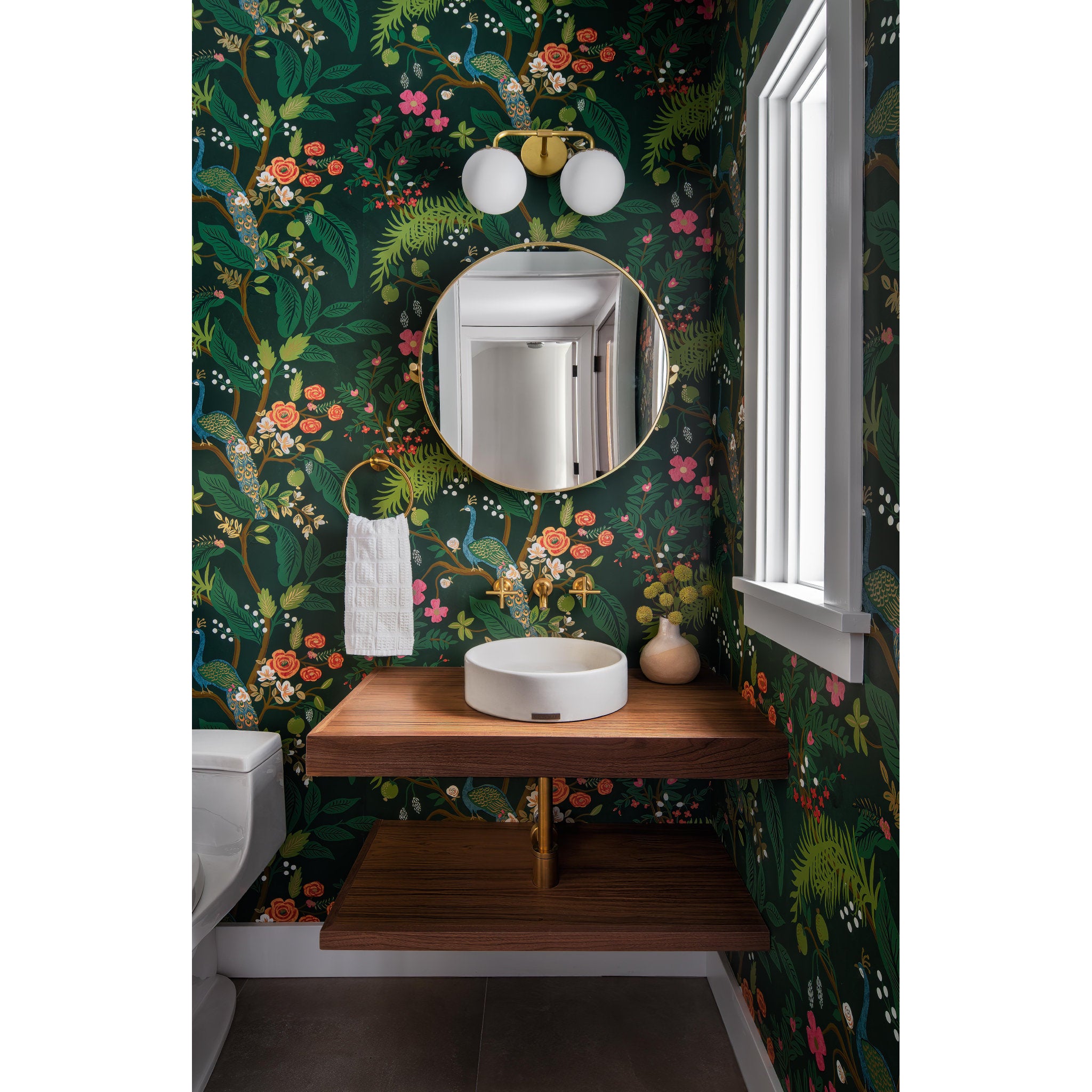 Paige 2-Light Bath and Vanity in Aged Brass 15L x 15W x 10.5H