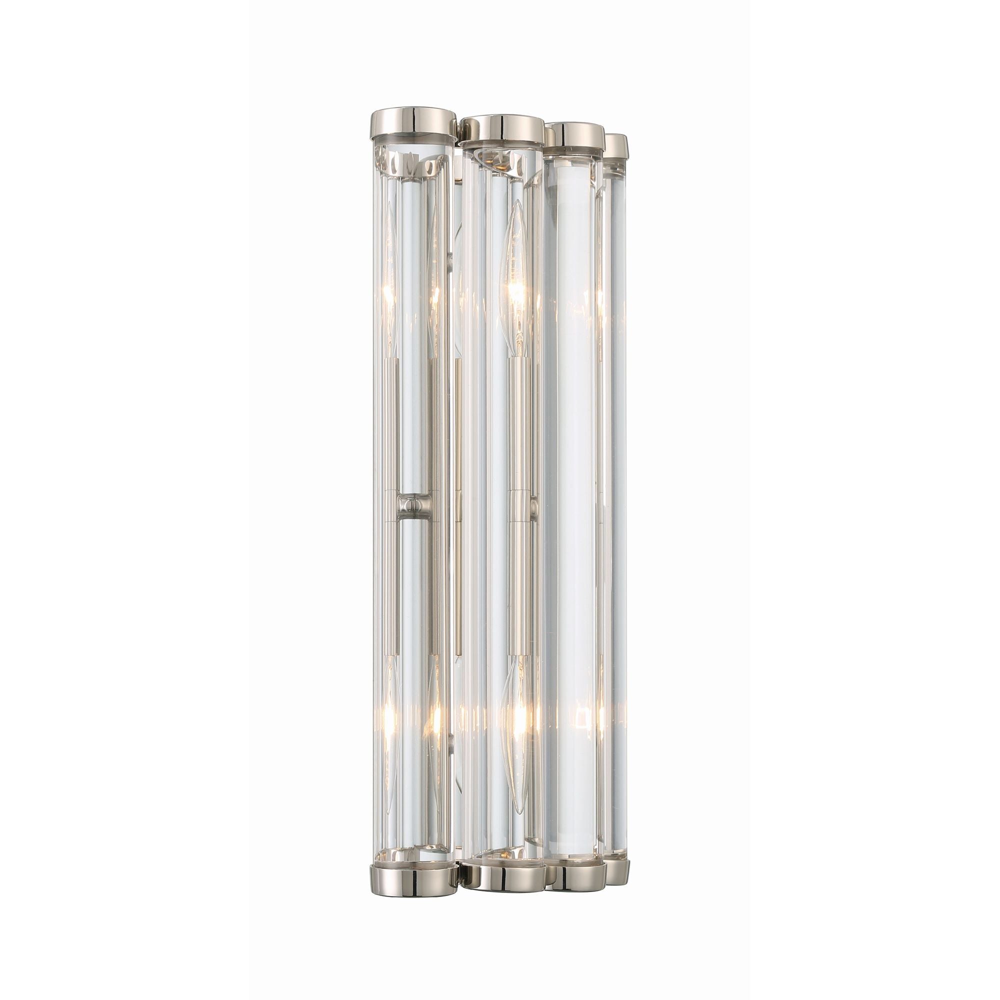 Libby Langdon Elliot 8.25'' Polished Nickel Sconce Silver 8.25"W x 14"H x 4.25"D