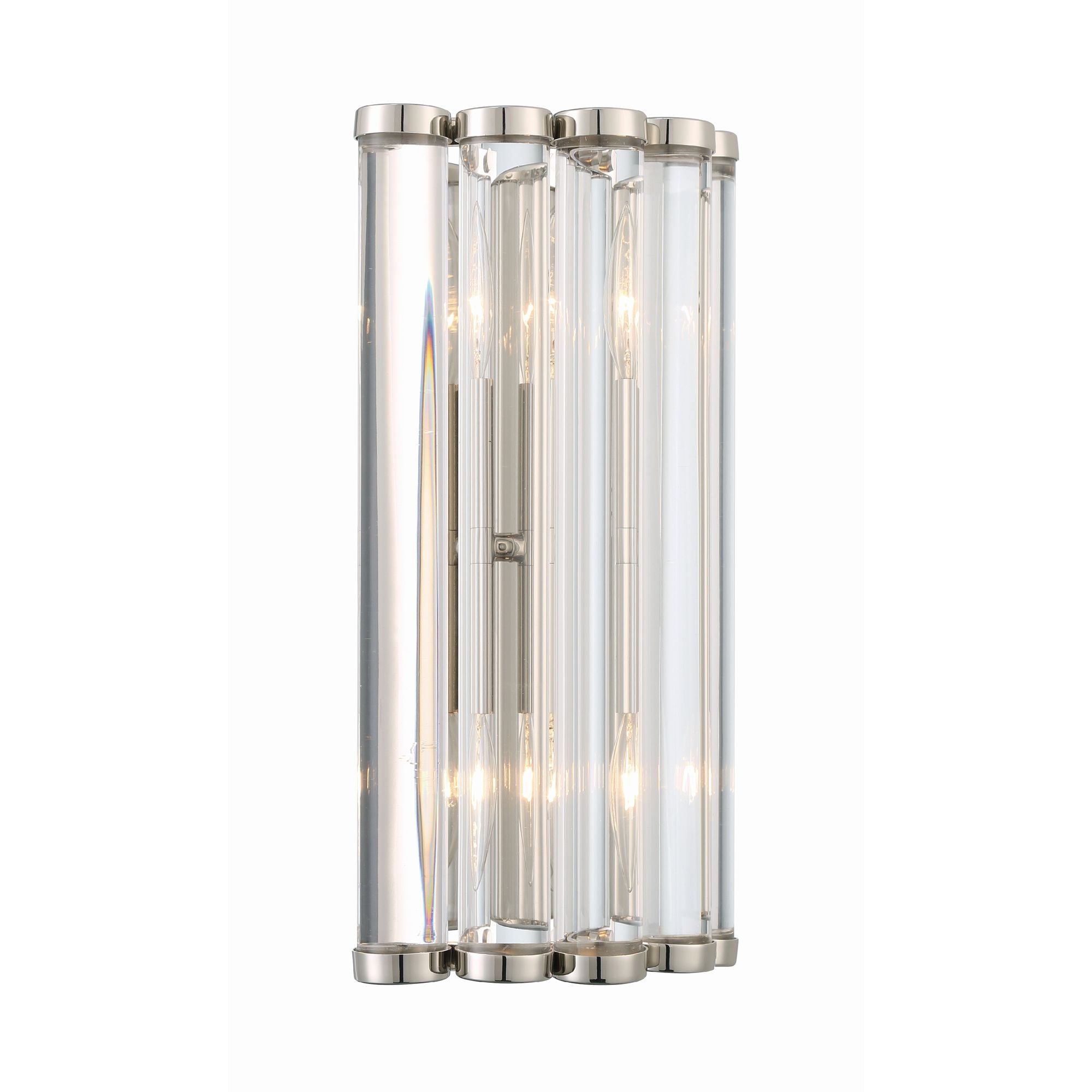 Libby Langdon Elliot 8.25'' Polished Nickel Sconce Silver 8.25"W x 14"H x 4.25"D