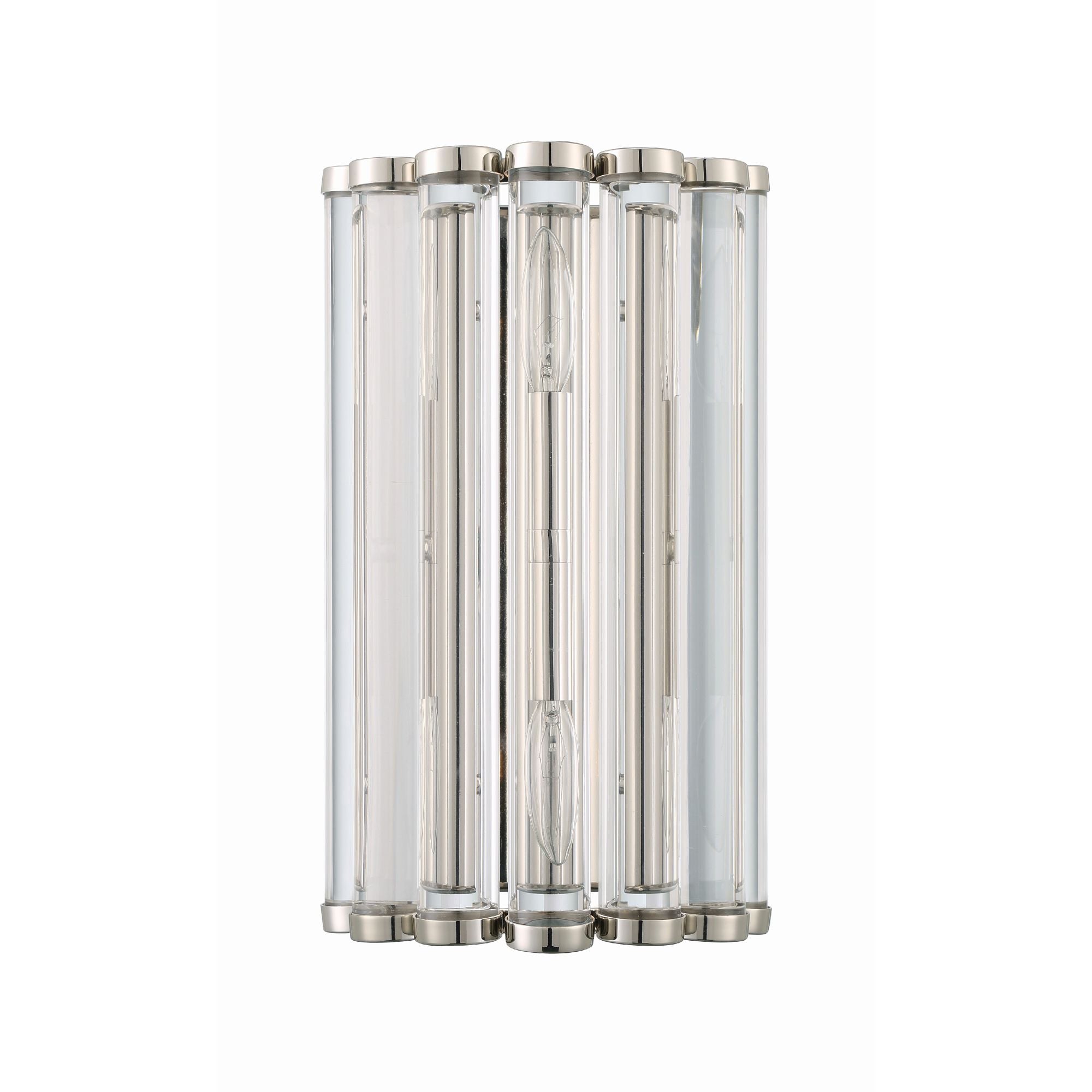 Libby Langdon Elliot 8.25'' Polished Nickel Sconce Silver 8.25"W x 14"H x 4.25"D