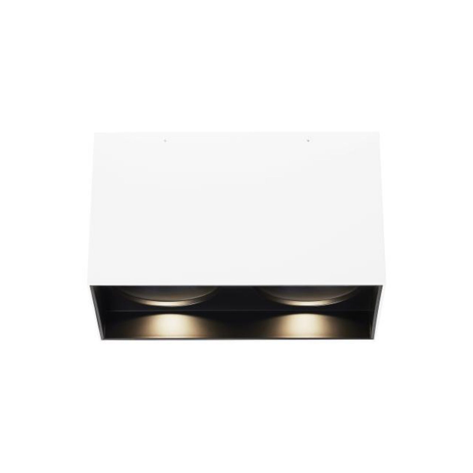 Exo 6 Dual Flush Mount Flush & Semi-Flush Mount 2-Light LED 2700K Black by Sean Lavin