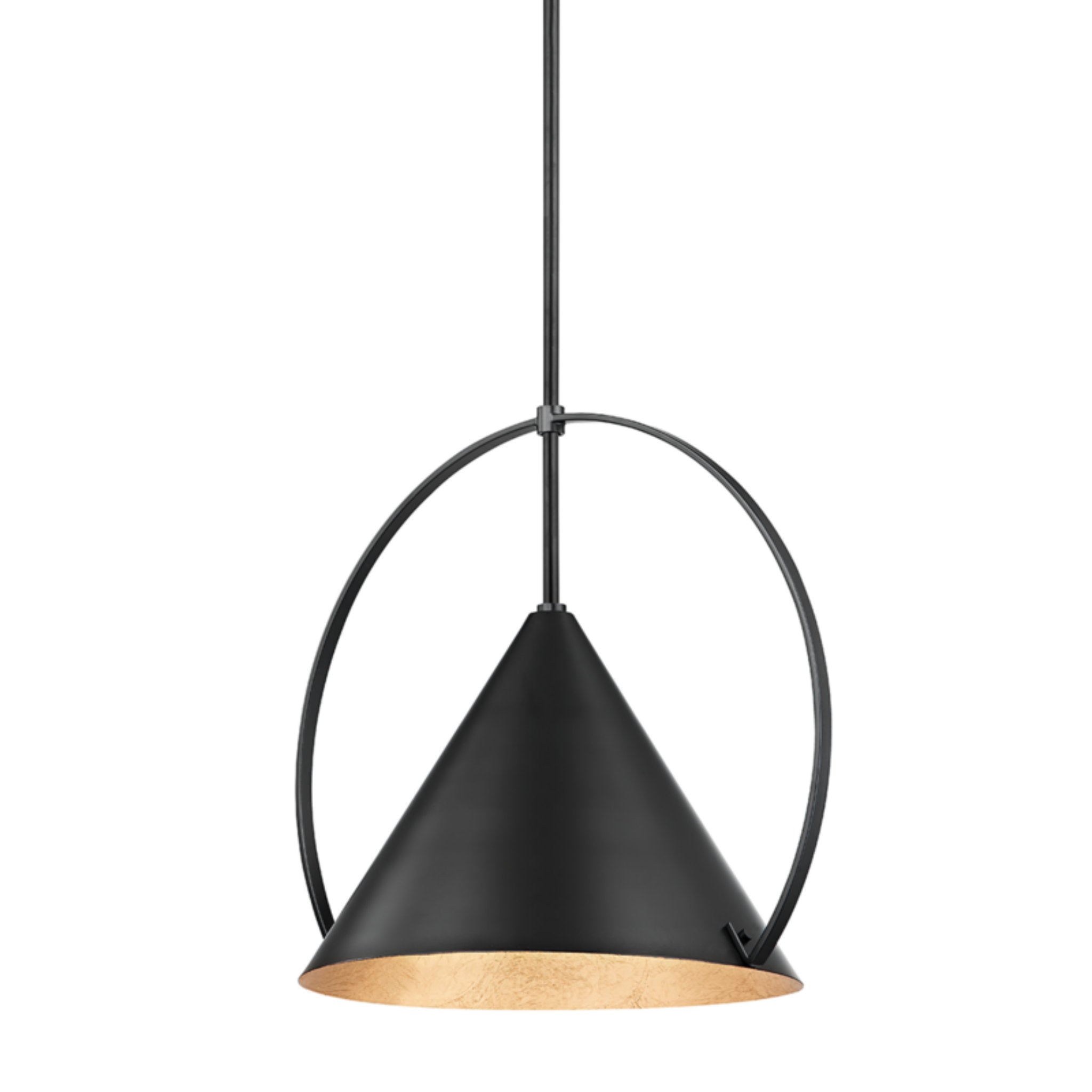 Mari Pendant 1-Light LED in Gold Leaf/Soft Black Combo 18L x 18W x 15.25H