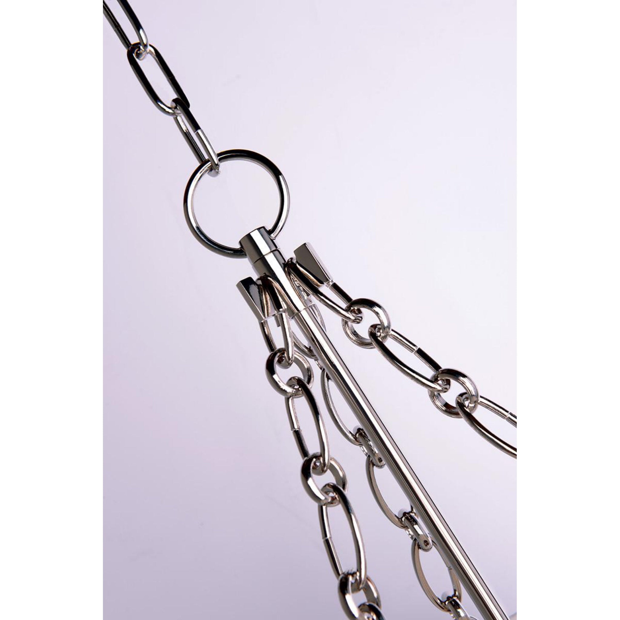 Burdett 4-Light Pendant in Polished Nickel 15L x 15W x 24.25H