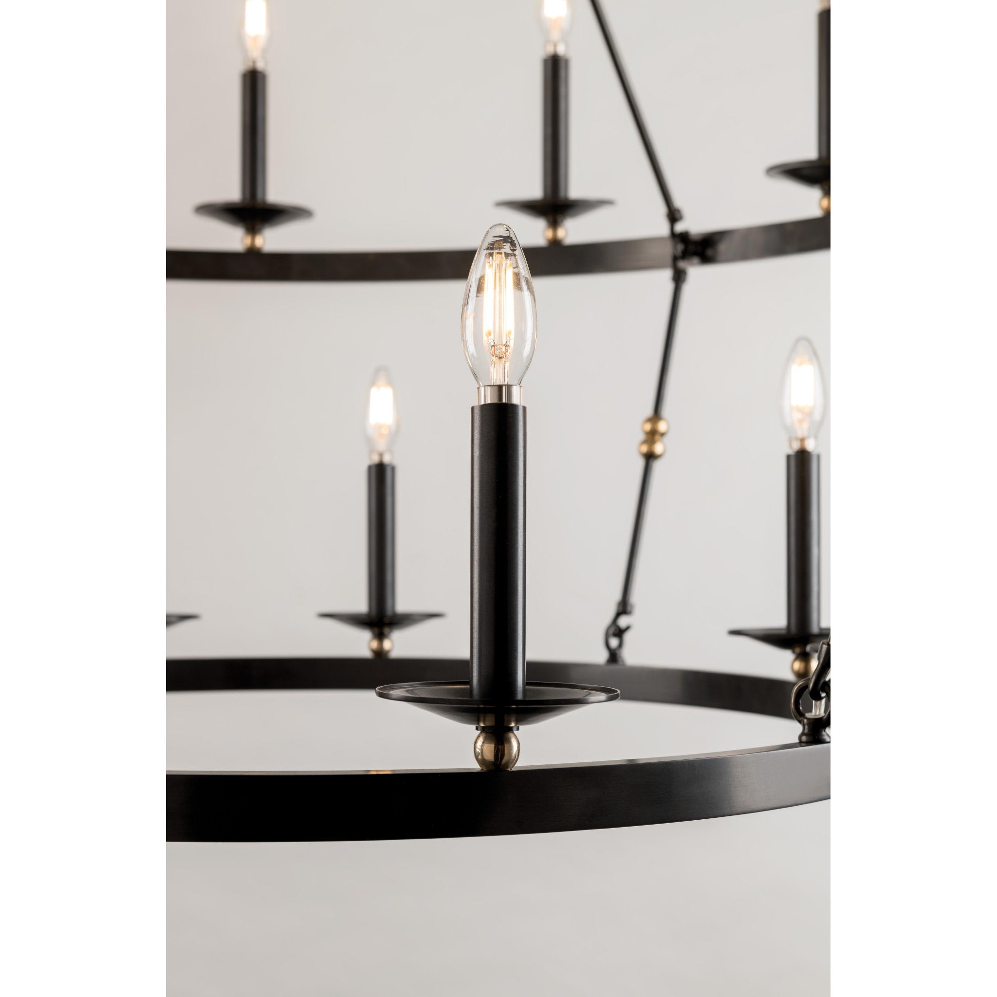 Allendale 28-Light Chandelier in Aged Old Bronze 58L x 58W x 40.75H