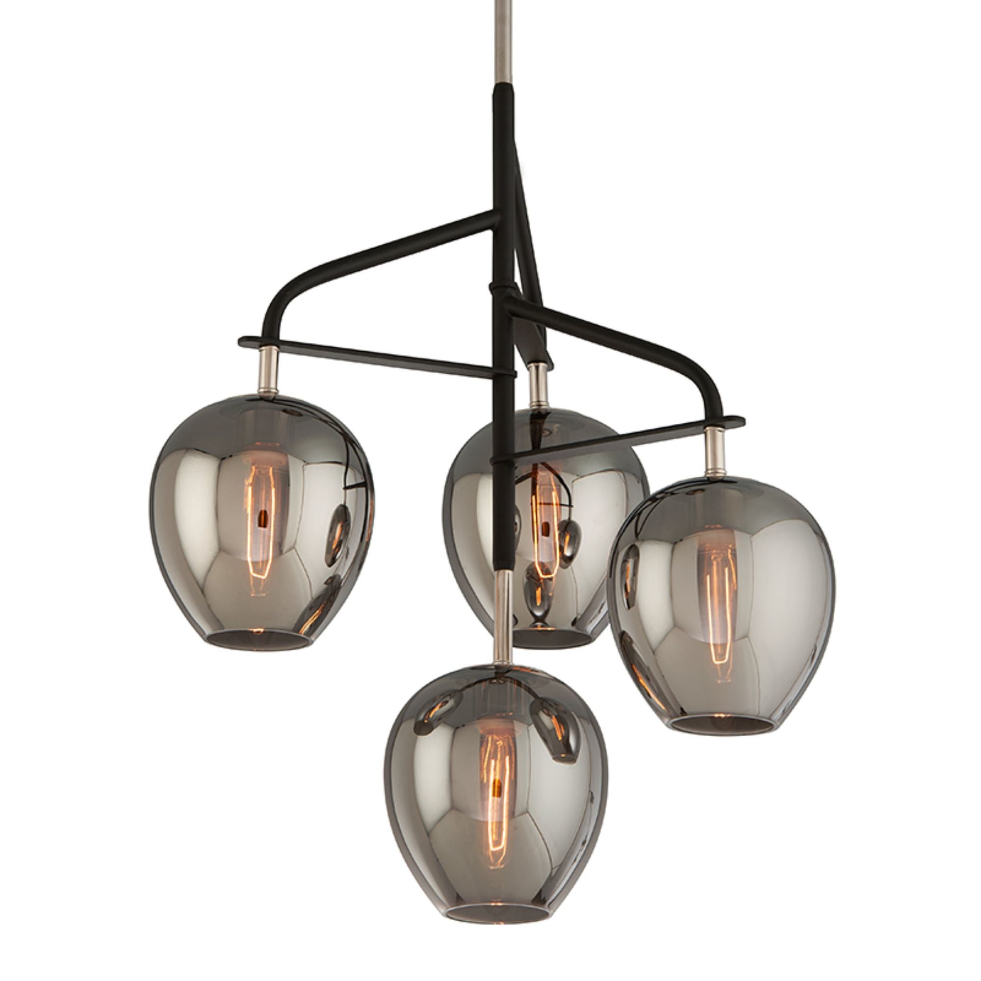 Odyssey 4-Light Chandelier in Texture Black 24W x 29H