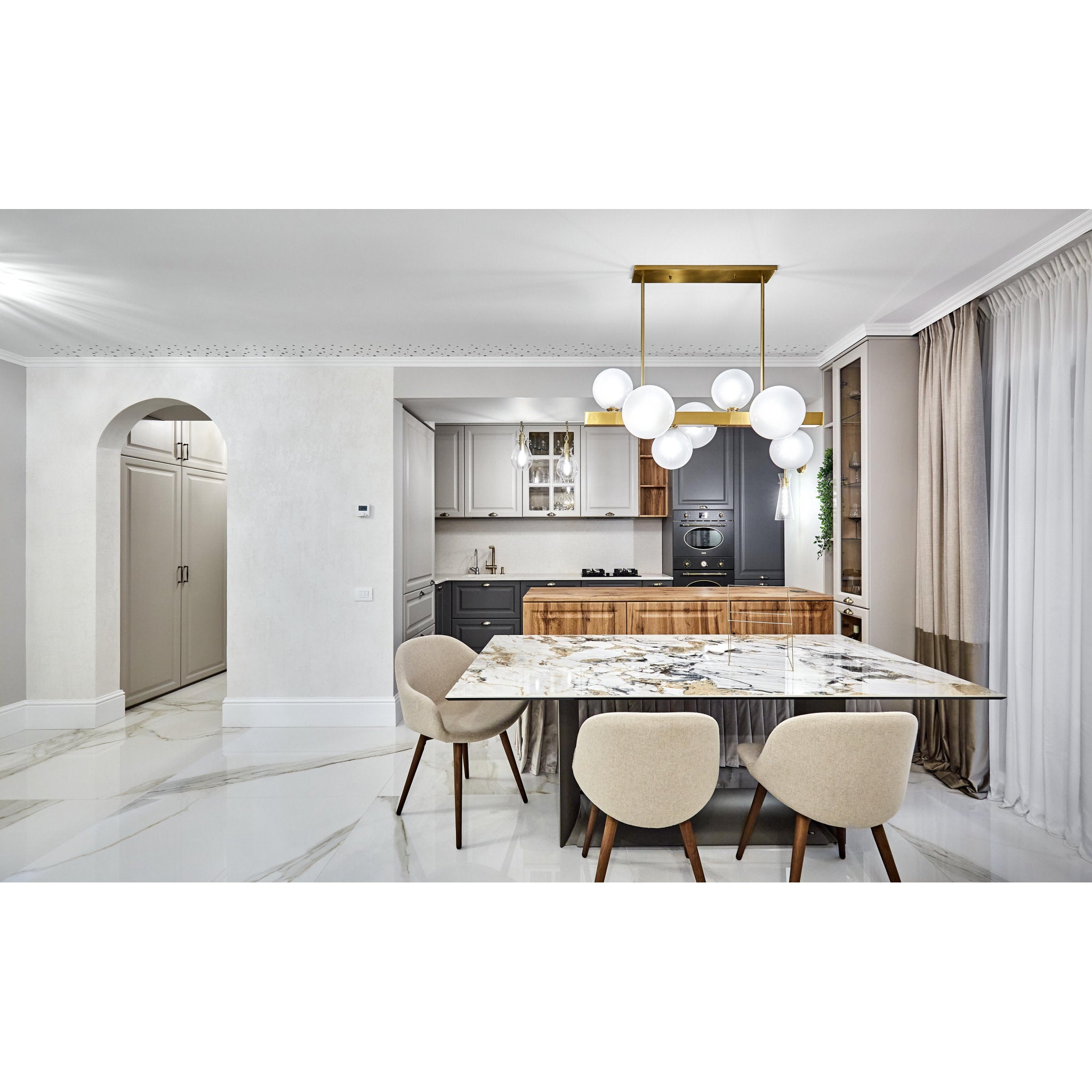 Anya 1-Light Wall Sconce in Aged Brass 5.5L x 5.5W x 18.5H