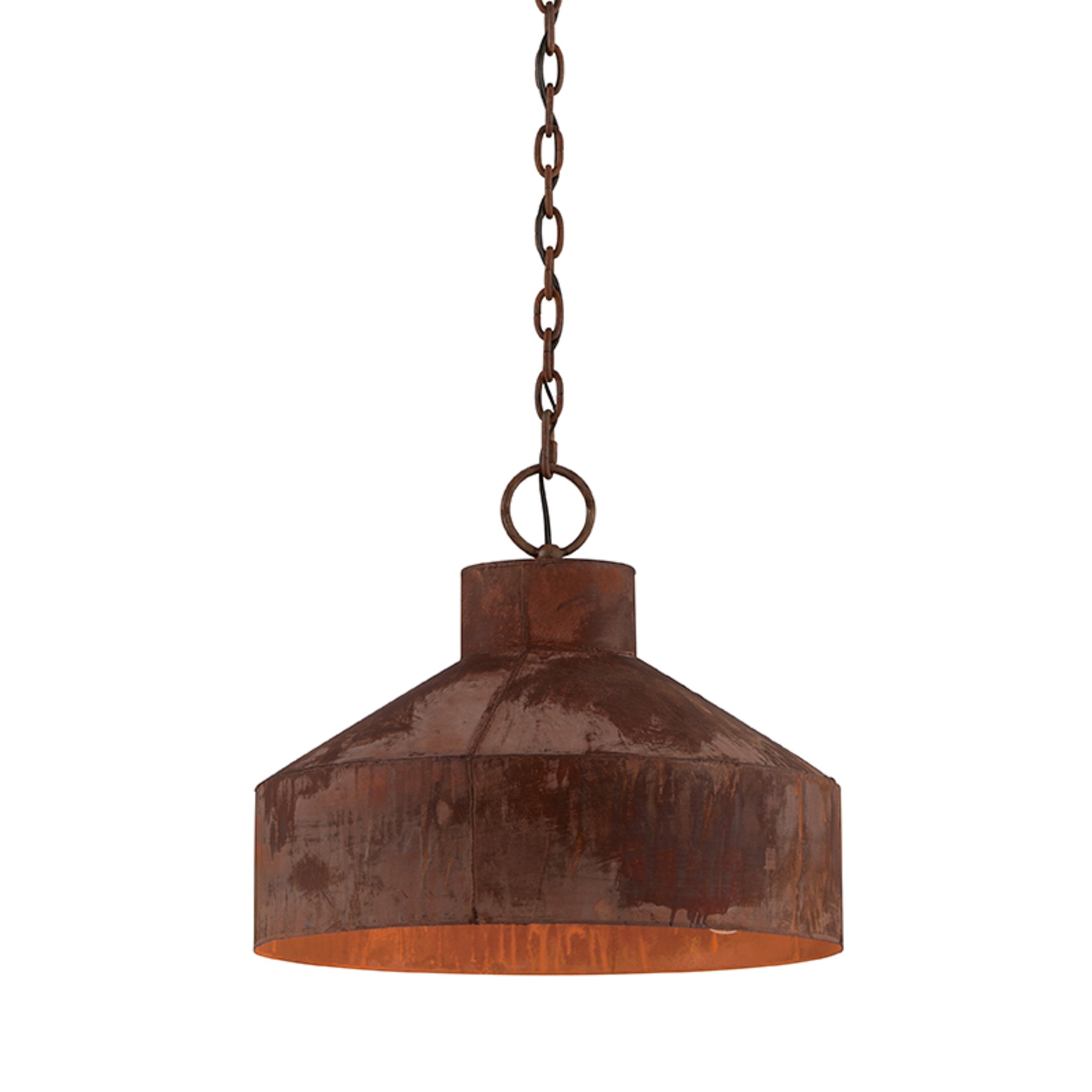 Rise & Shine Pendant 3-Light LED in Rust Patina 18L x 18W x 15.25H
