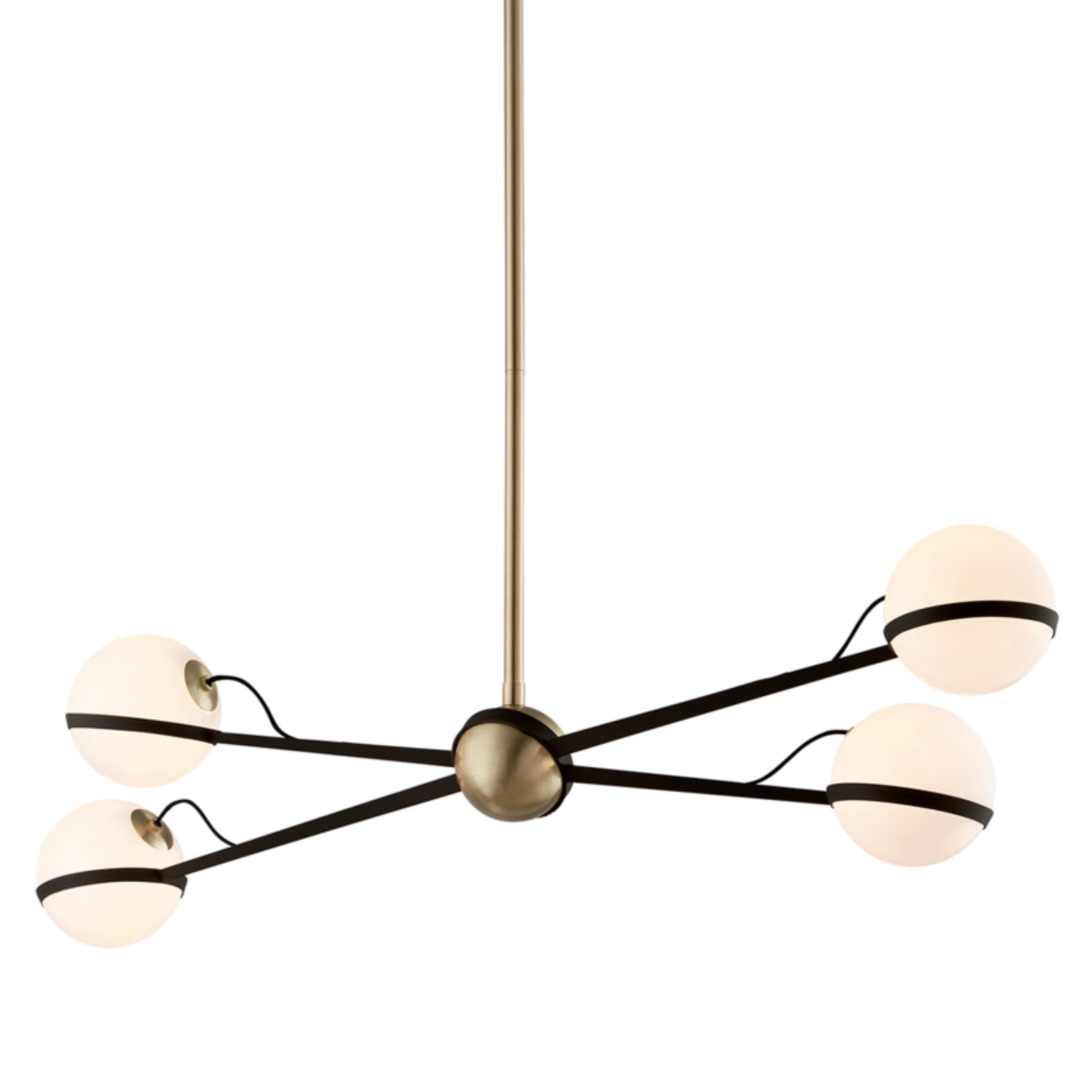 Ace Linear 4-Light LED in Textured Bronze Brushed Brass 49.5L x 17W x 14.25H