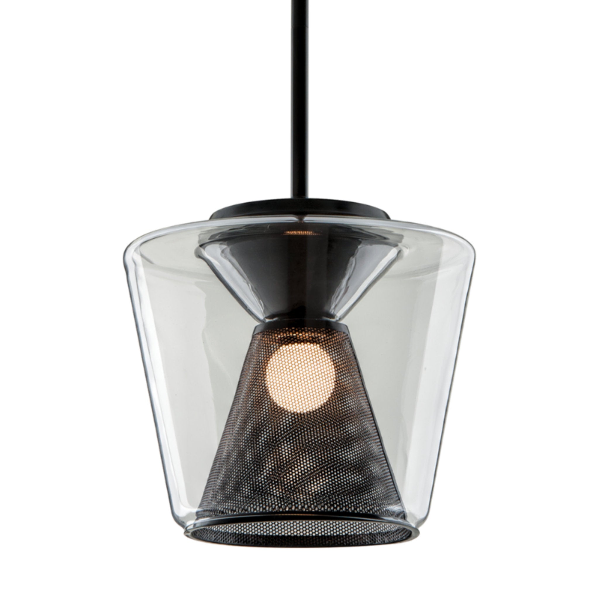 Berlin Pendant 1-Light LED in Soft Black 12.5L x 12.5W x 11H
