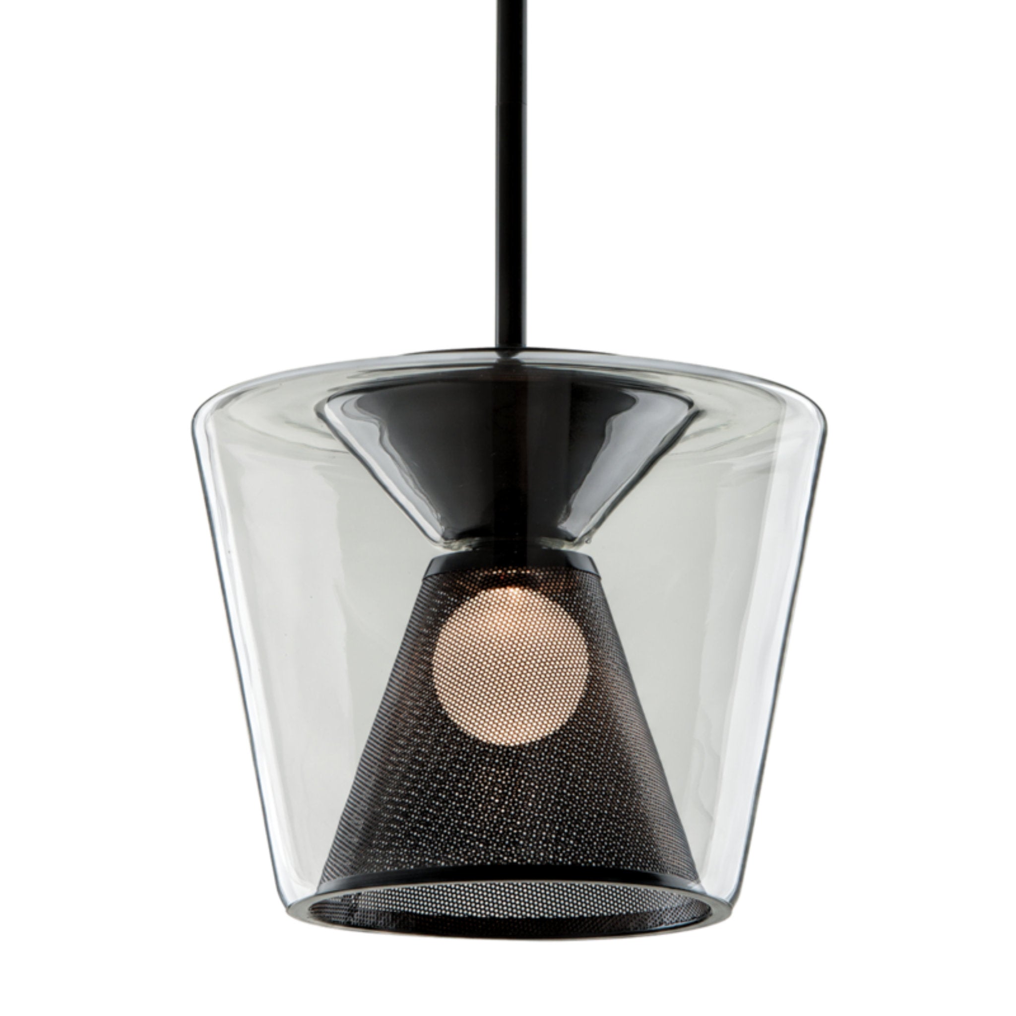 Berlin Pendant 1-Light LED in Soft Black 15.5L x 15.5W x 13.75H