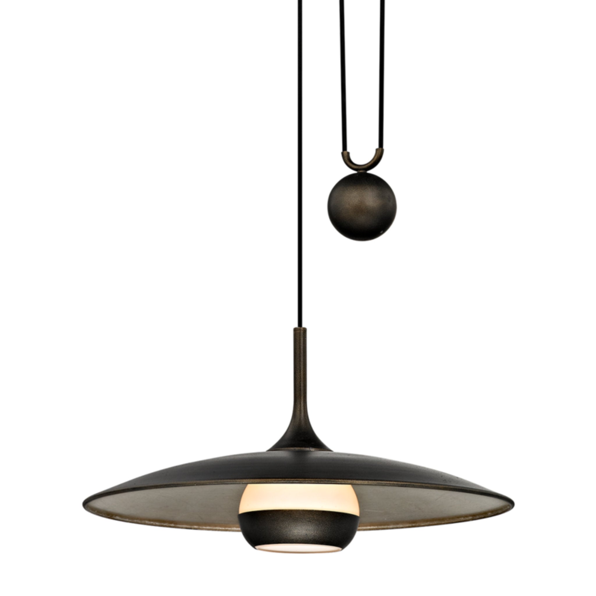 Alchemy Pendant 1-Light LED in Vintage Bronze 24L x 24W x 12.5H