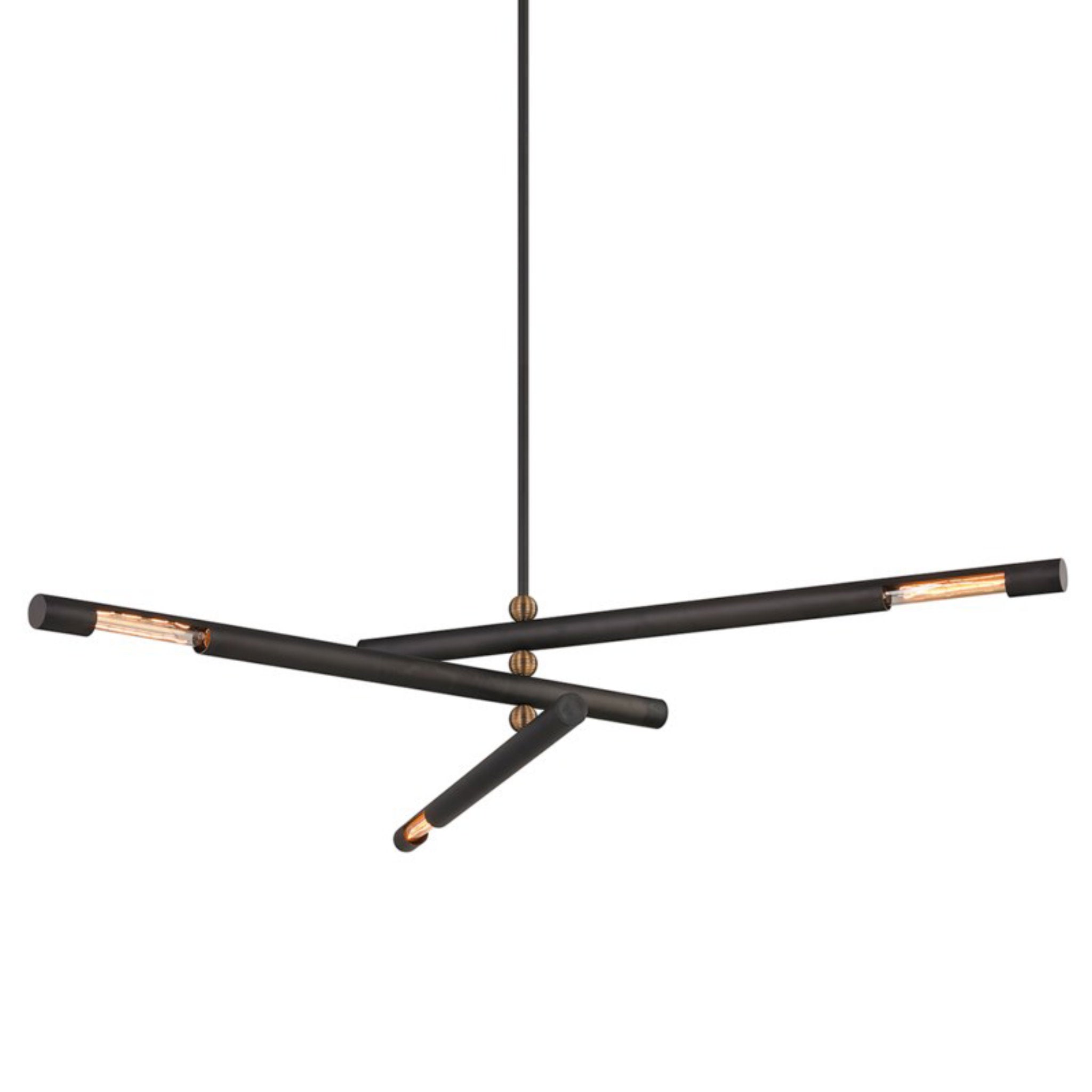 Hendrix Chandelier 3-Light LED in Bronze 62.25L x 62.25W x 10H
