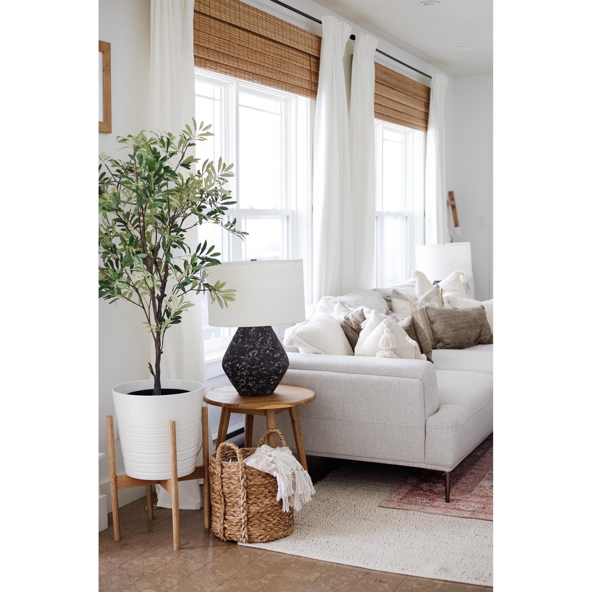 Artifact Table Lamp 1-Light LED in Lava 16.75L x 16.75W x 23H