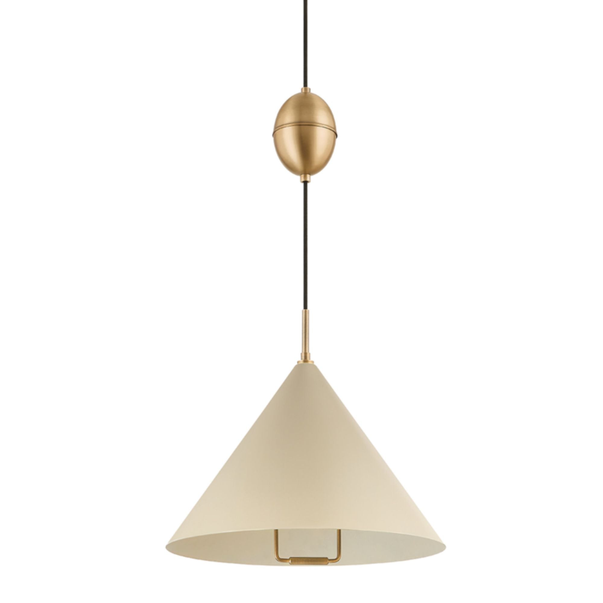 Fontana Pendant 1-Light LED in Patina Brass 18L x 18W x 17H