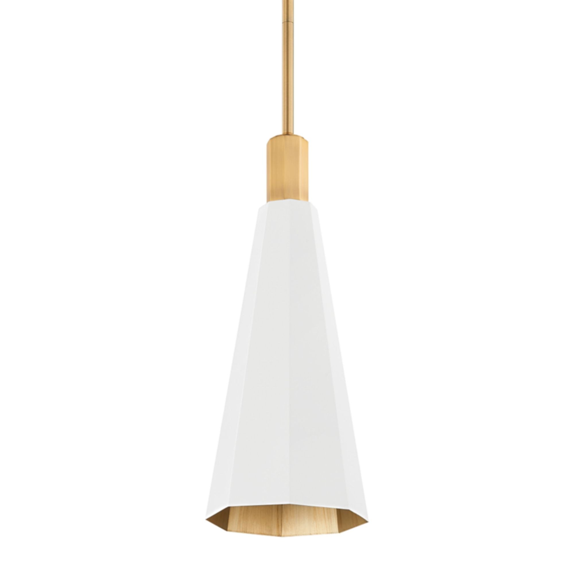 Huntley Pendant 1-Light LED in Patina Brass 7.75L x 7.75W x 19.75H
