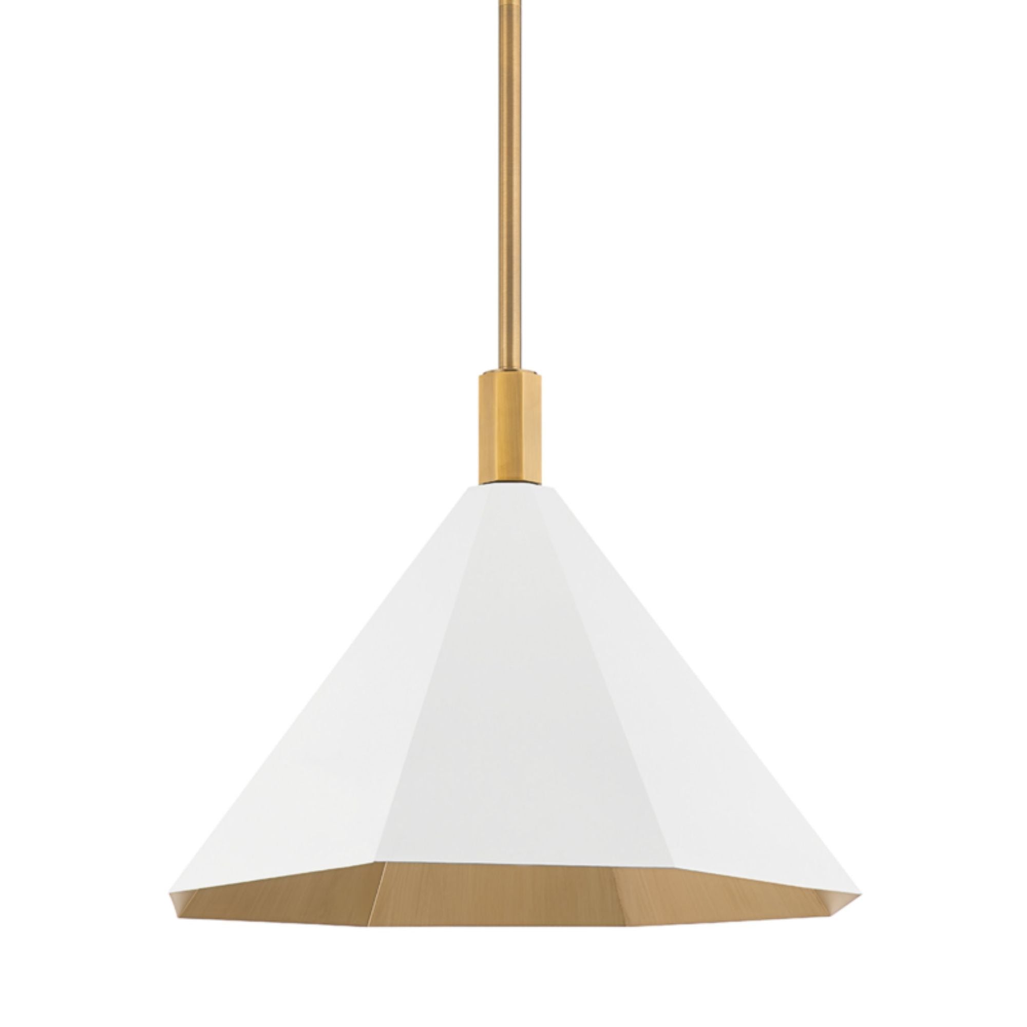 Huntley Pendant 1-Light LED in Patina Brass 22L x 22W x 15.75H
