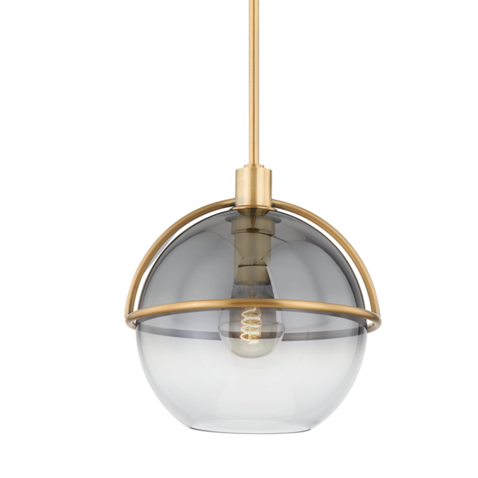 Ivins Pendant 1-Light LED in Patina Brass 12L x 12W x 12.25H