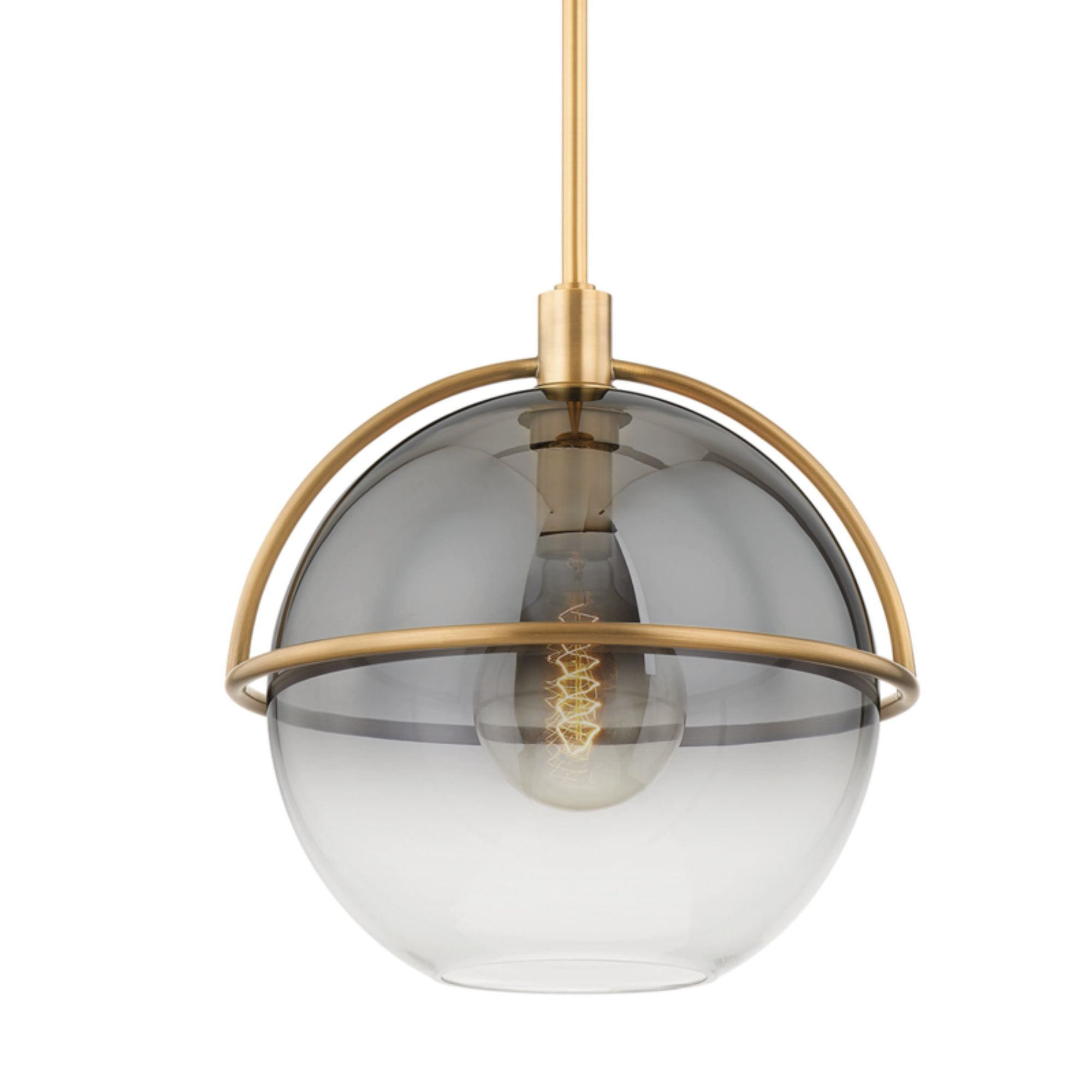 Ivins Pendant 1-Light LED in Patina Brass 15.75L x 15.75W x 16.5H