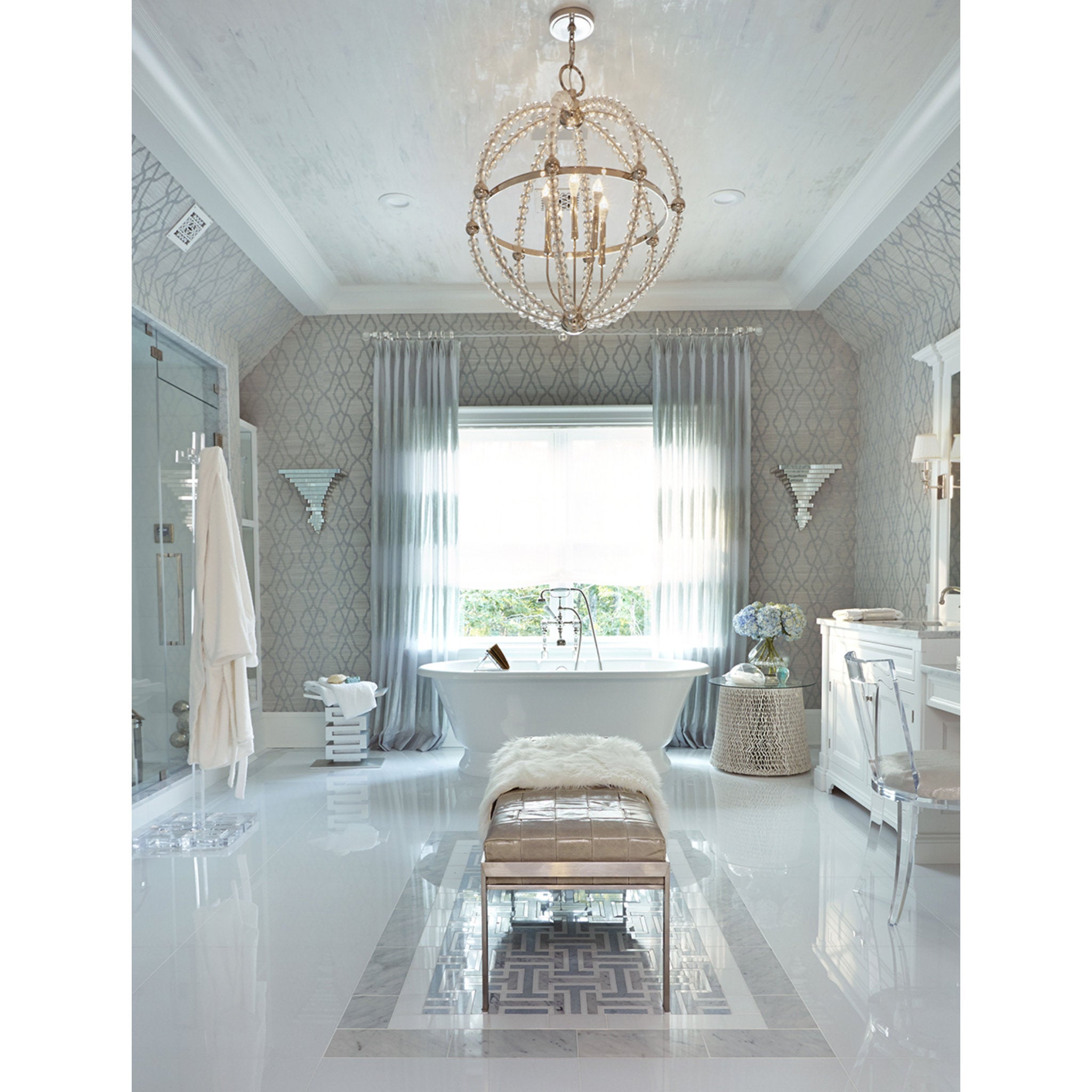 Ludlow 1-Light Wall Sconce in Polished Nickel 5.5L x 5.5W x 13H