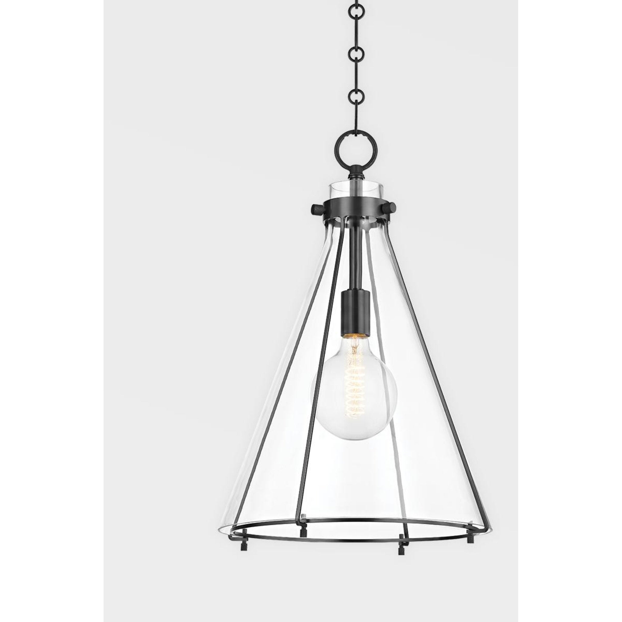 Eldridge 1-Light Pendant in Old Bronze 14L x 14W x 20.25H