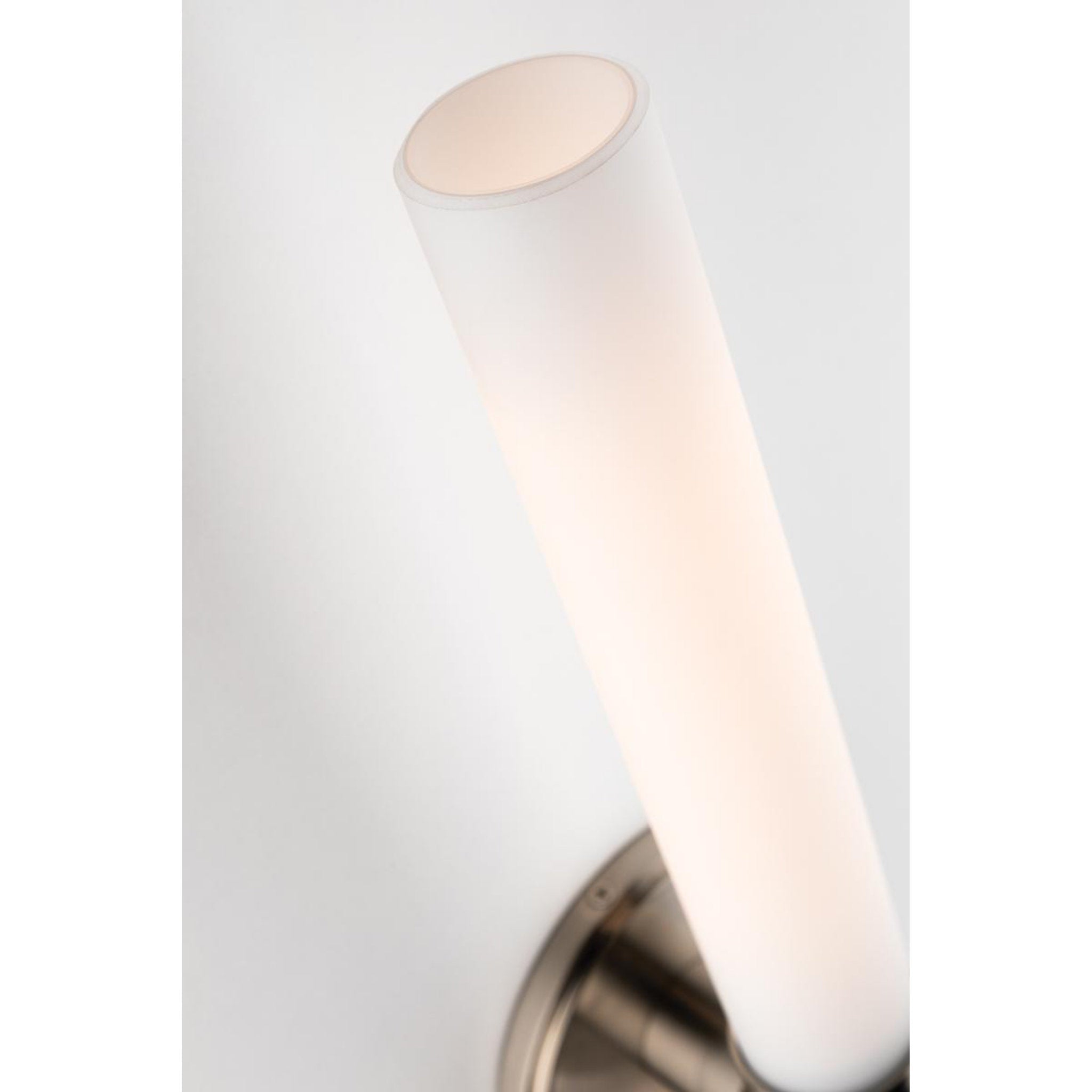 Cornwall 2-Light Bath and Vanity in Satin Nickel 5L x 5W x 25.5H