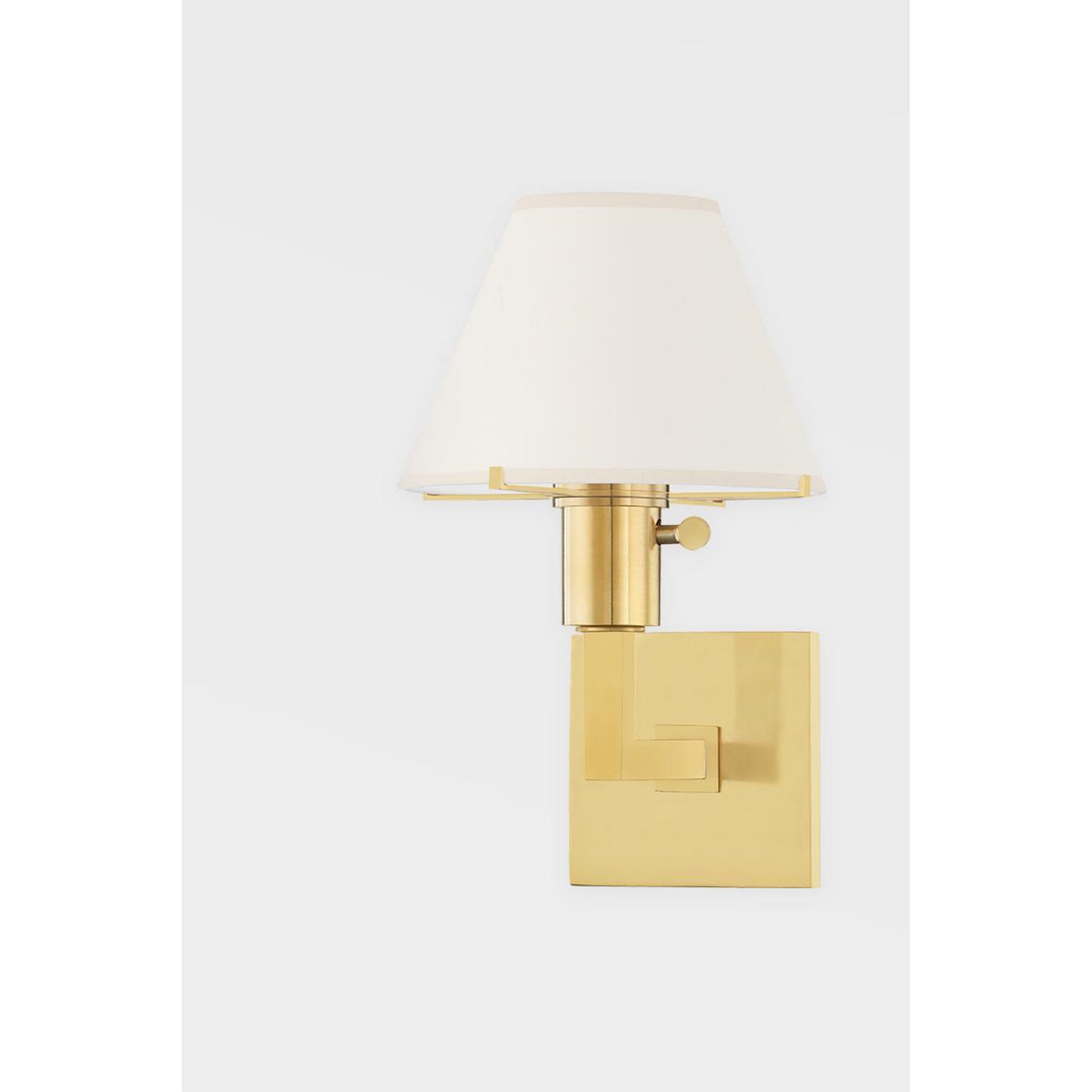 Leeds 1-Light Floor Lamp in Aged Brass by Mark D. Sikes 14.75L x 14.75W x 52H