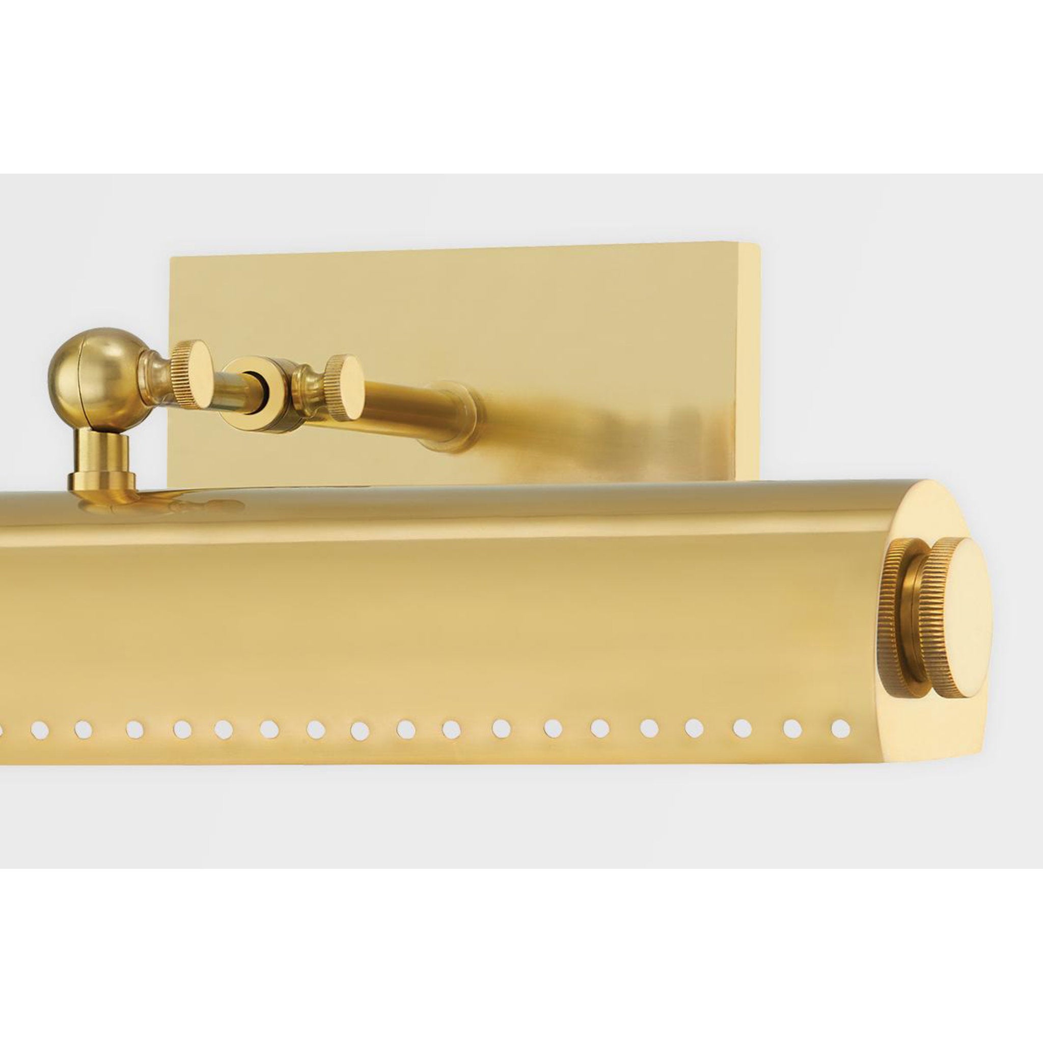 Hampshire 3-Light Picture Light in Aged Brass by Mark D. Sikes 23.25L x 23.25W x 4.5H