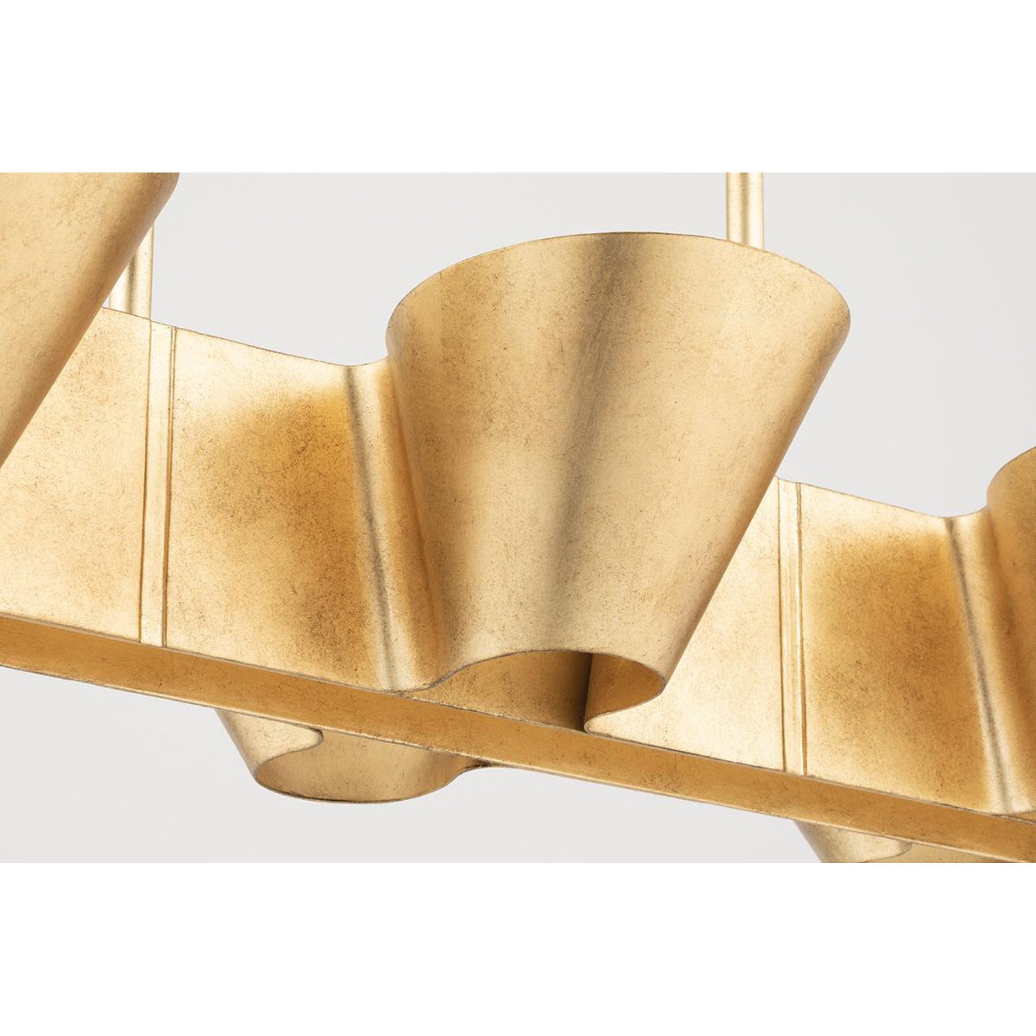 Reeve 8-Light Chandelier in Vintage Gold Leaf 37.5L x 37.5W x 18H