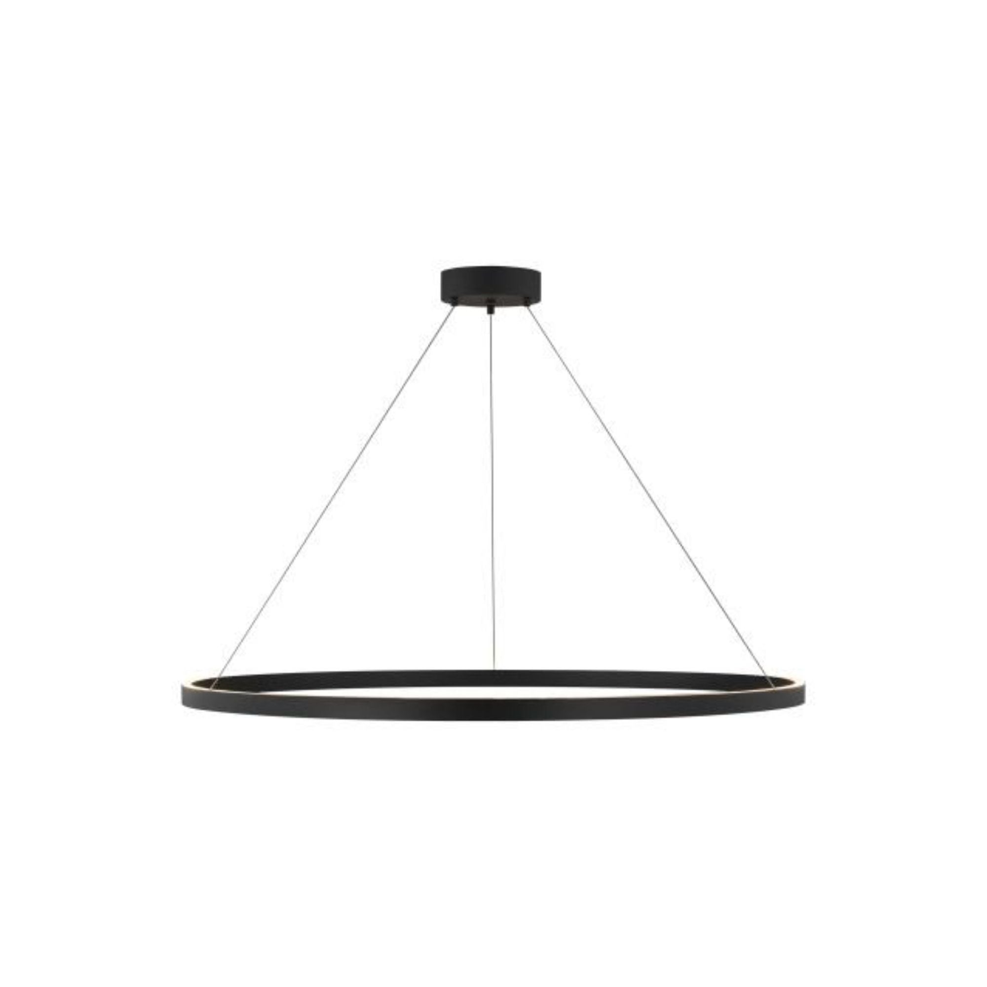 Fiama 48 Suspension Flush & Semi-Flush Mount 1-Light LED 3000K Matte Black by Sean Lavin