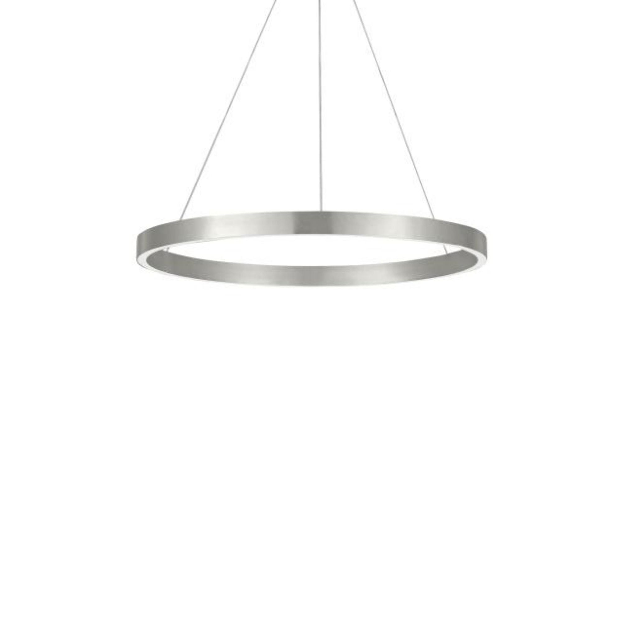 Fiama 24 Suspension Line-Voltage Pendants/Suspension 1-Light LED 3000K Satin Nickel by Sean Lavin