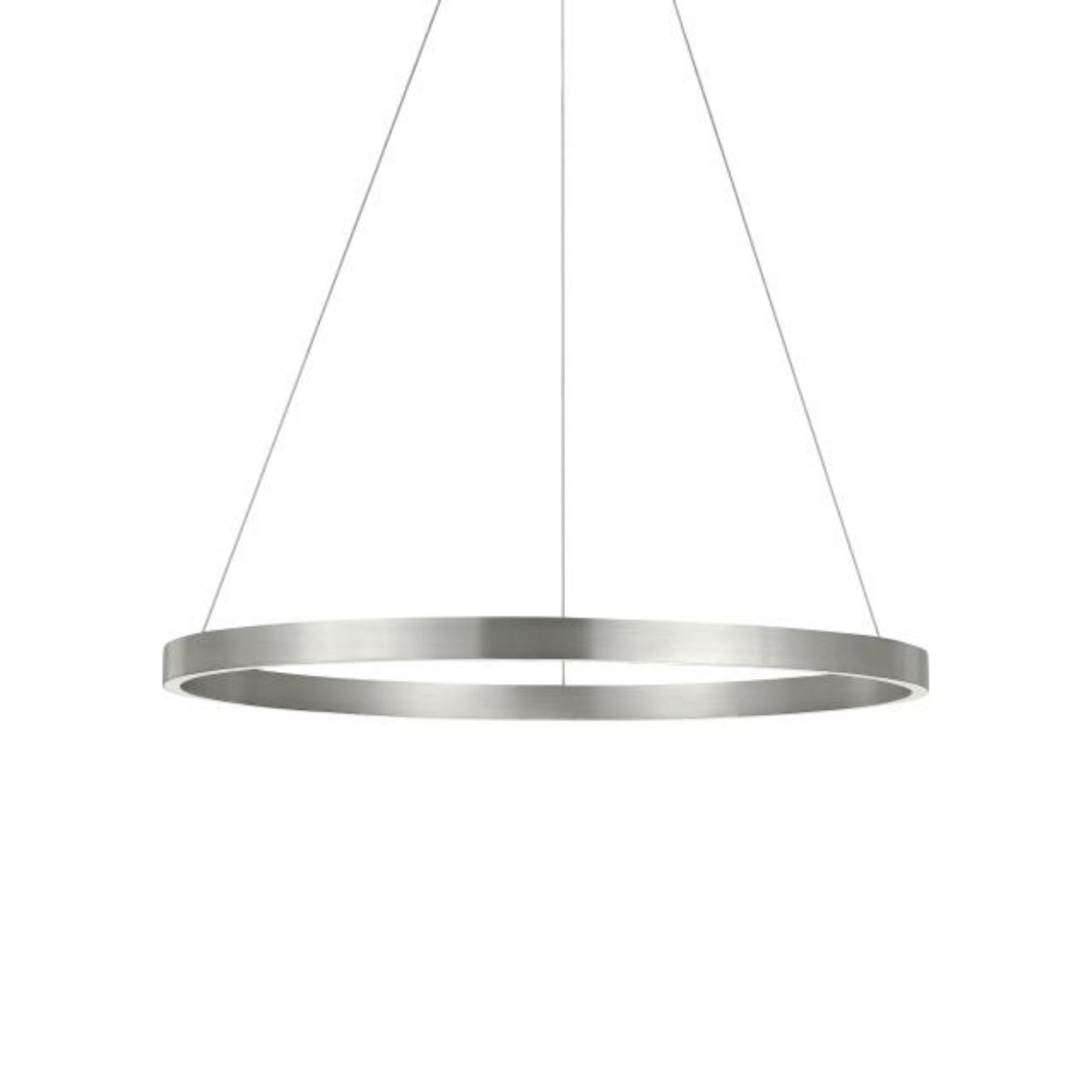 Fiama 30 Suspension Line-Voltage Pendants/Suspension 1-Light LED 3000K Satin Nickel by Sean Lavin