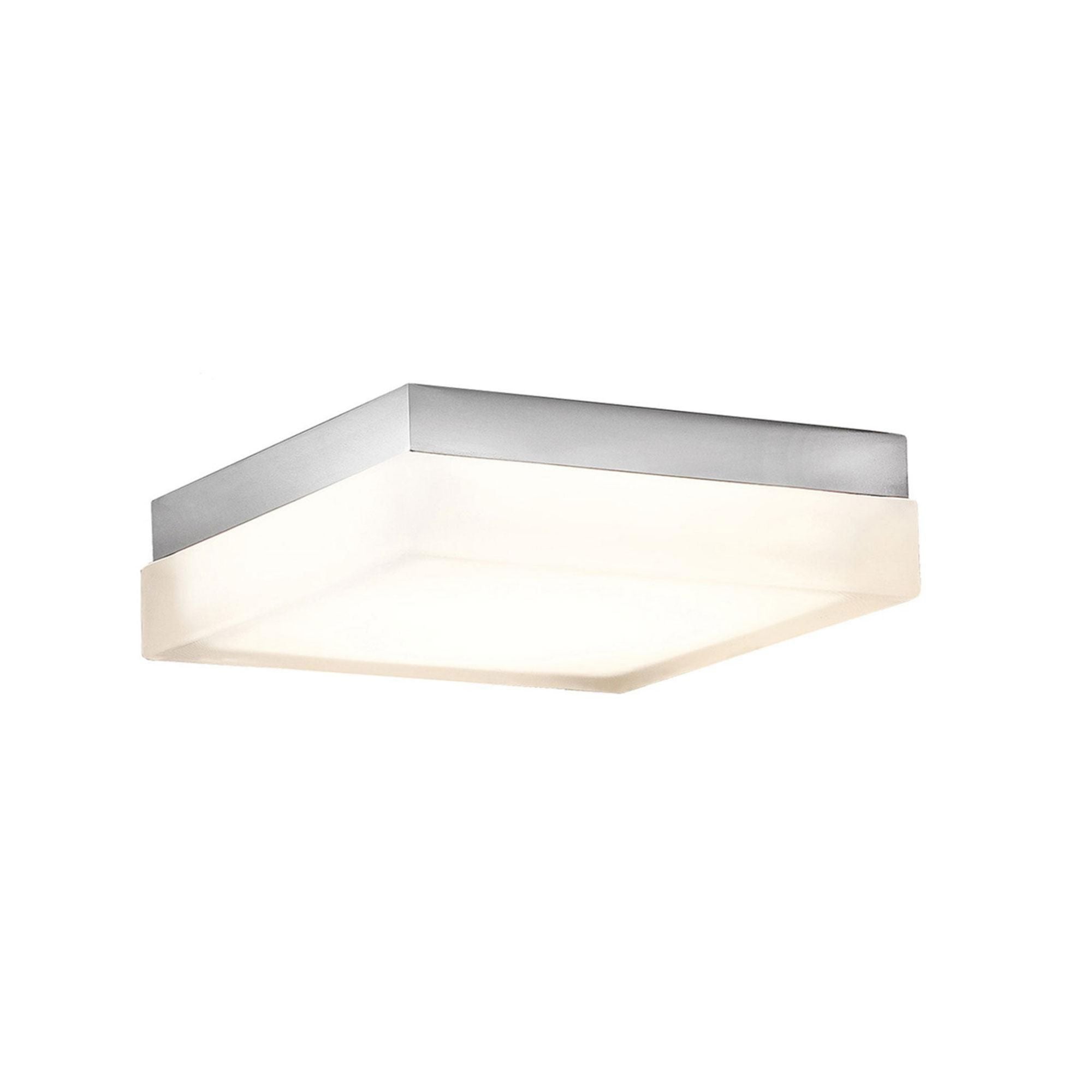 Matrix 9in LED Square Flush Mount 3500K in Titanium